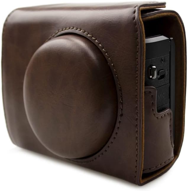 Detalle de Rieibi G7X II / G7X III Vintage Leather Camera Case for Canon PowerShot G7 X Mark II / Mark III