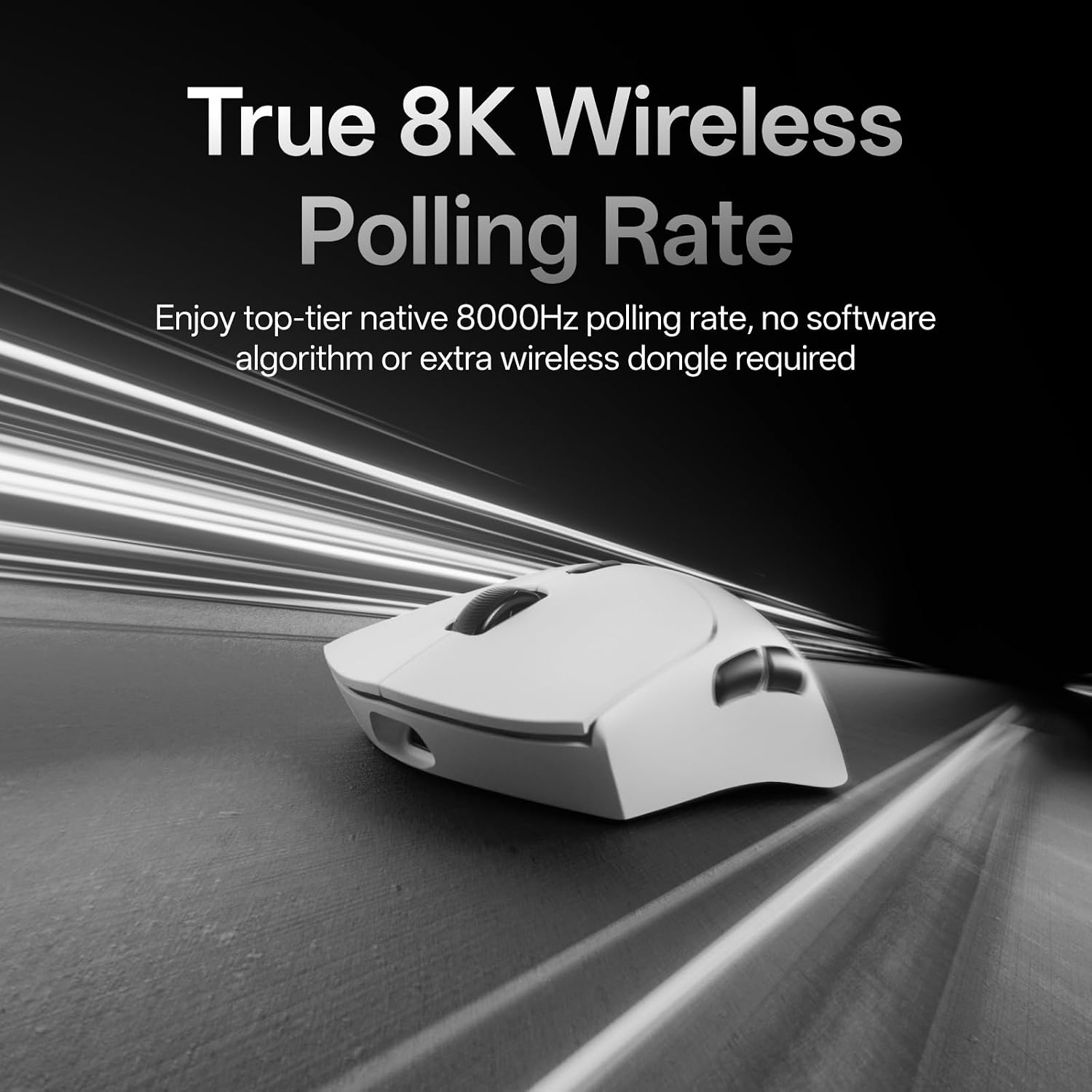 Detalle de Rapoo VT7 MAX 8K wireless gaming mouse 53g