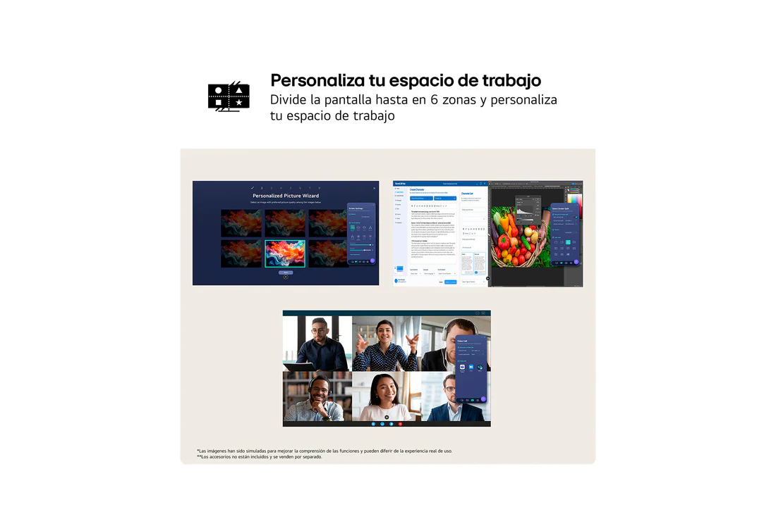 Detalle de LG UltraFine 27'' UHD IPS con altura ajustable (27U730BX-B.OBSPTO) – monitor para productividad