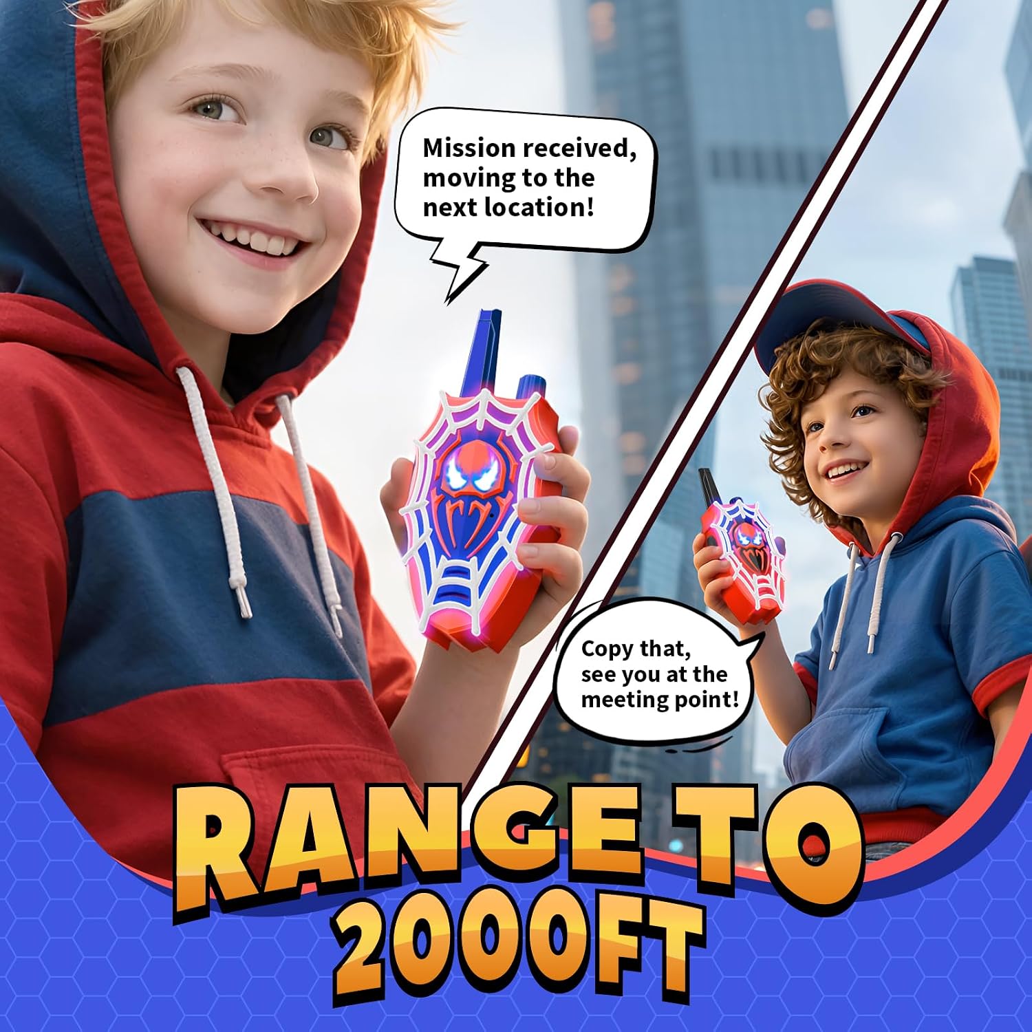 Detalle 2 de Mirthigig kids walkie talkies 600 m