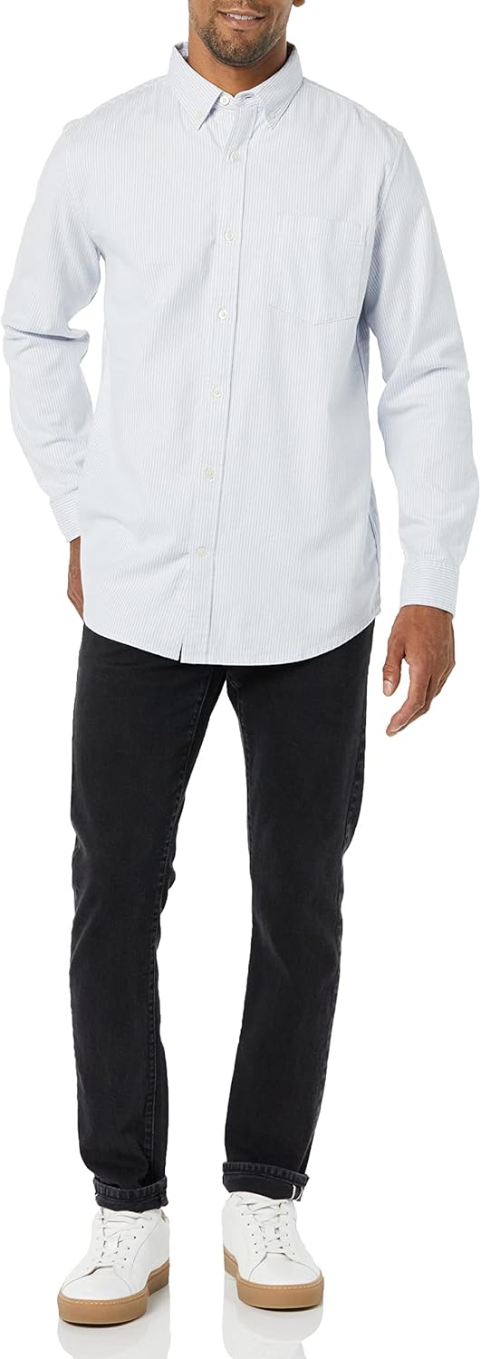 Thumbnail 2 de Amazon Essentials men’s slim-fit long-sleeved stretch oxford shirt with pocket