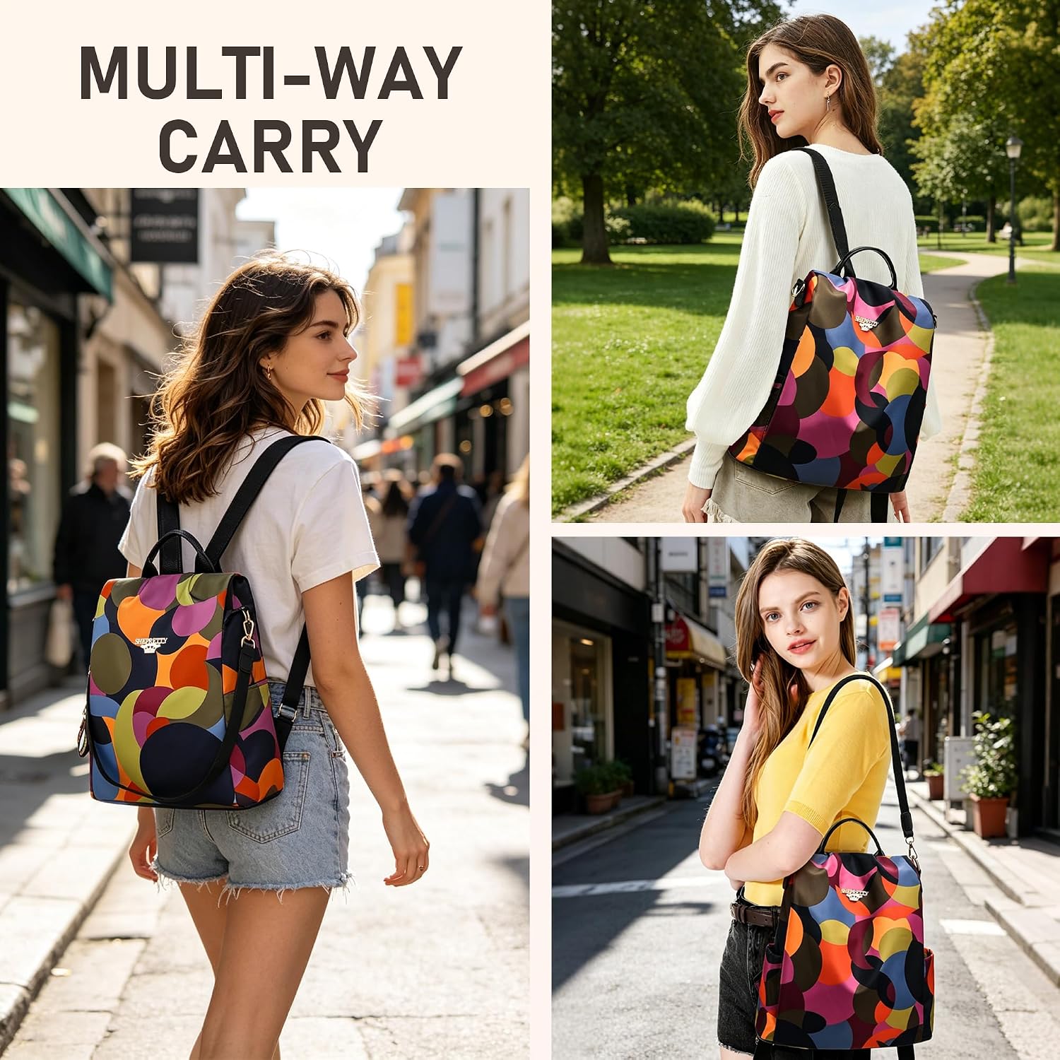 Thumbnail 6 de shepretty Anti Theft Travel Rucksack Bag