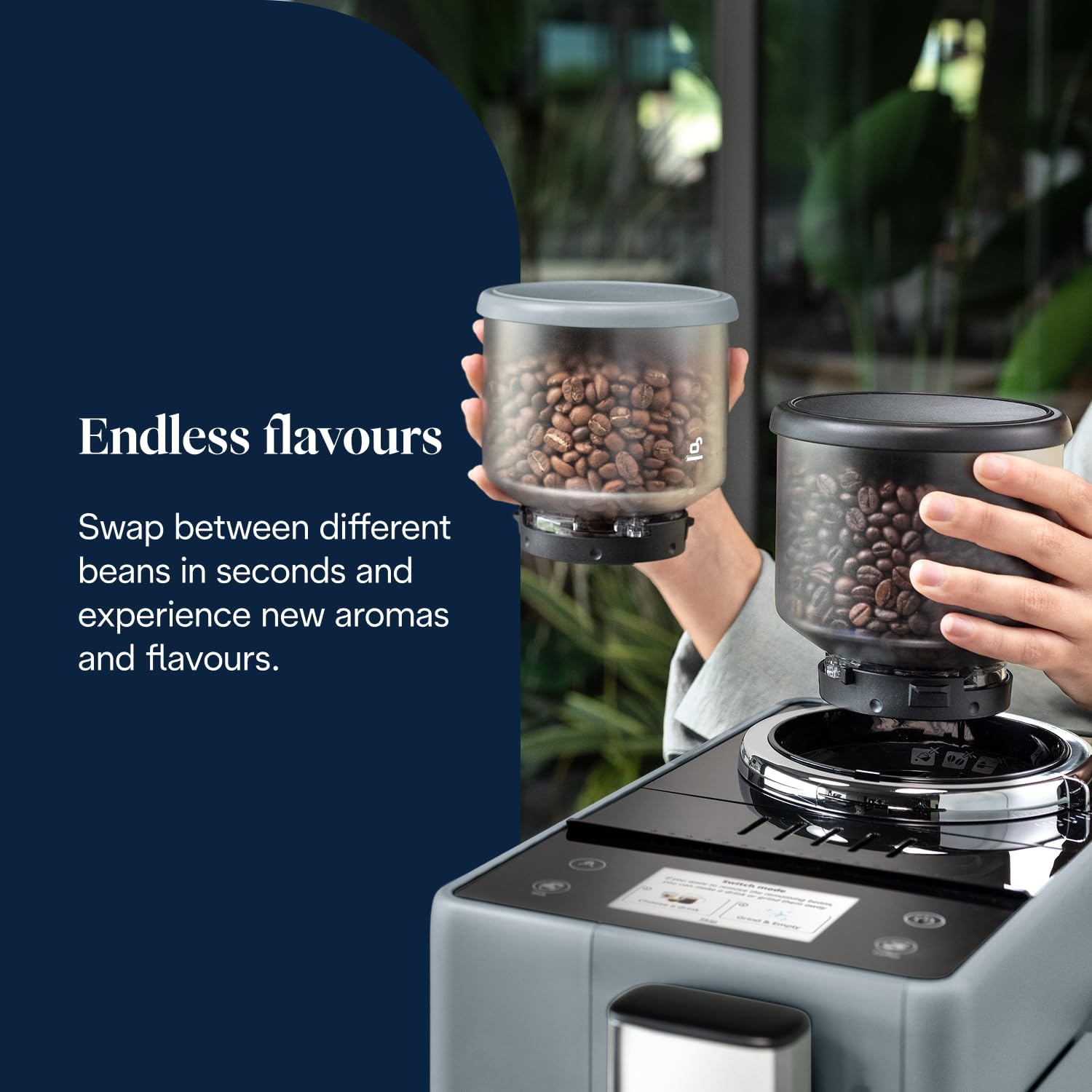 Detalle de Delonghi Rivelia EXAM440.55.G: Fully Automatic Bean-to-Cup with LatteCrema Hot