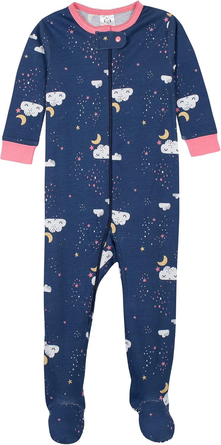 Detalle de Gerber 4-Pack Footed Pajamas Dormeuses pour Bébé et Tout-Petit – Grenouillères à Pieds