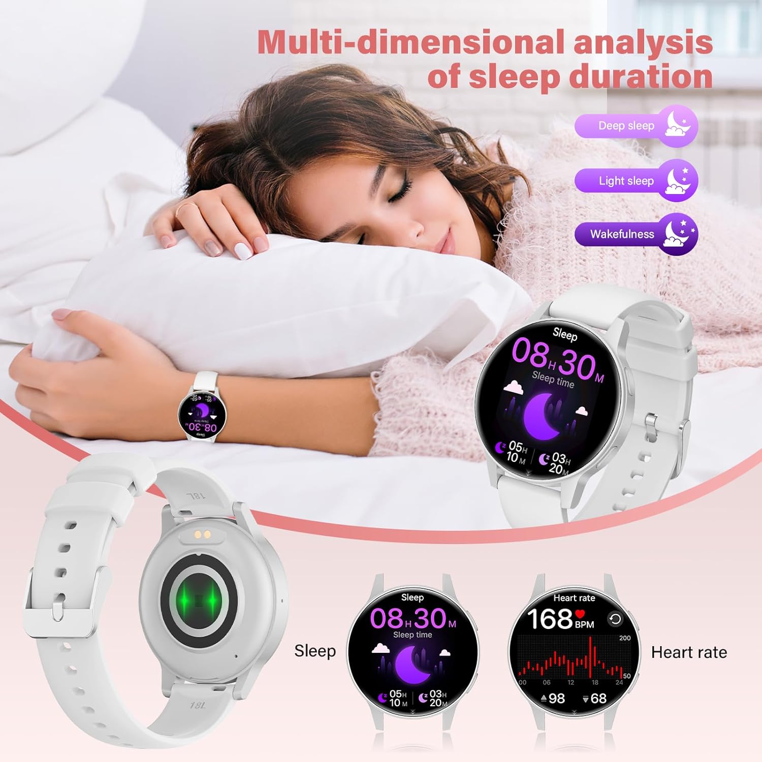 Thumbnail 5 de SLOKSFil Reloj Smart Mujer 1.27" Bluetooth, IP68, Deportes👩💻