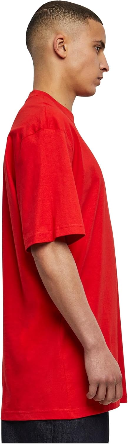 Thumbnail 1 de Urban Classics Homme Basic Crew Neck Tall Tee Rouge 6XL – T‑shirt coton long pour homme