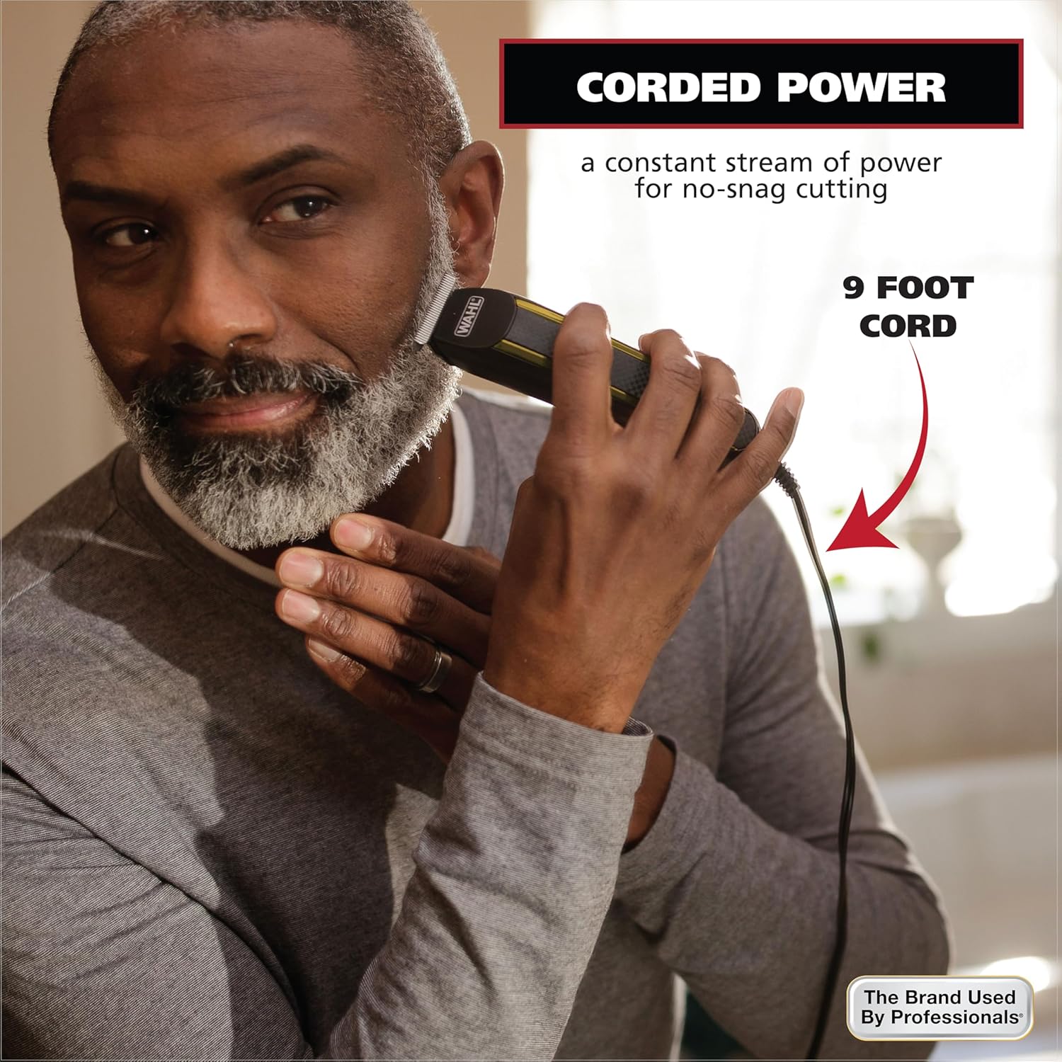 Detalle de Wahl Edge Pro 9686-300 Corded Beard Trimmer with Zero-Overlap T-Blade