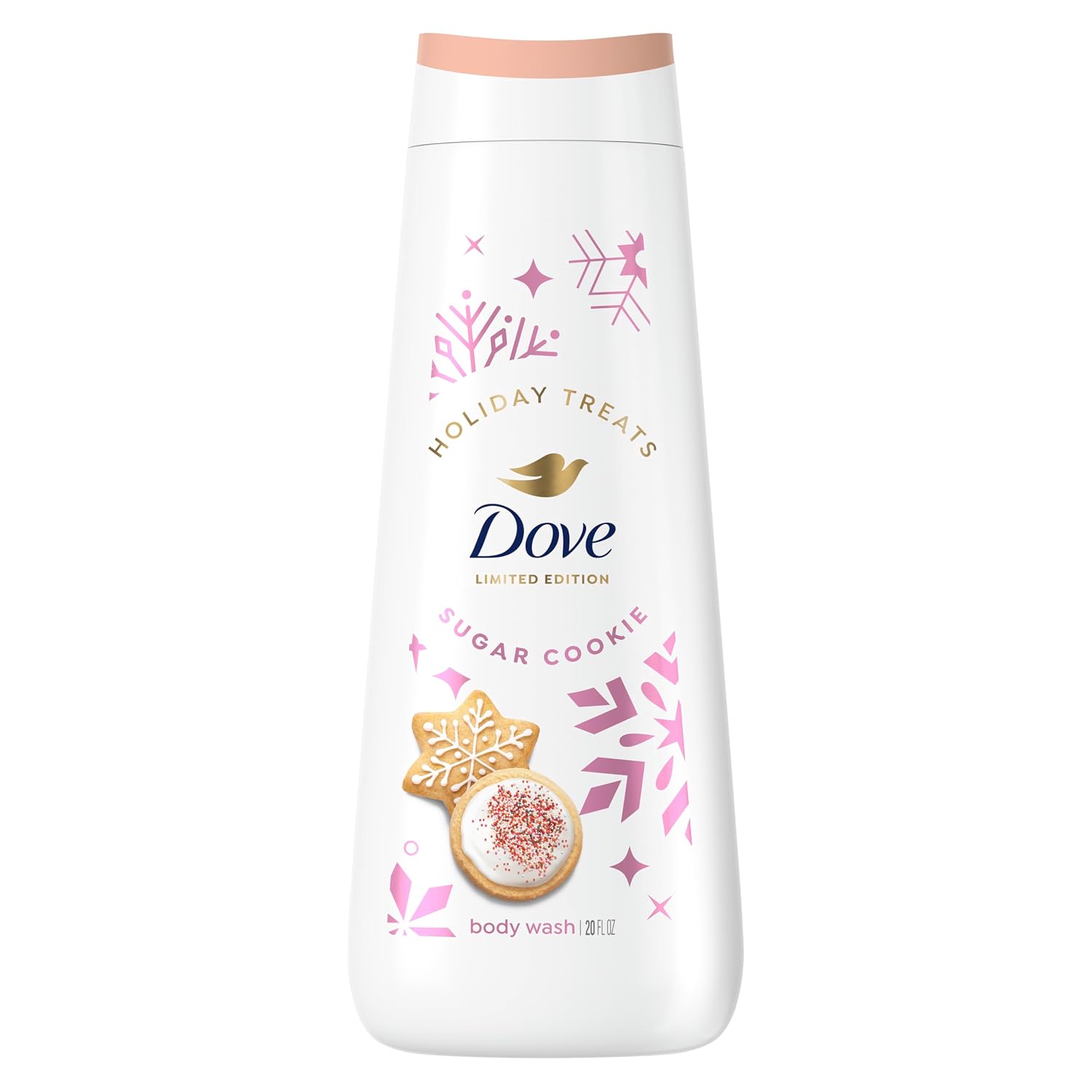 Detalle de Dove Holiday Treats Sugar Cookie Sprinkle Body Wash, 20 fl oz
