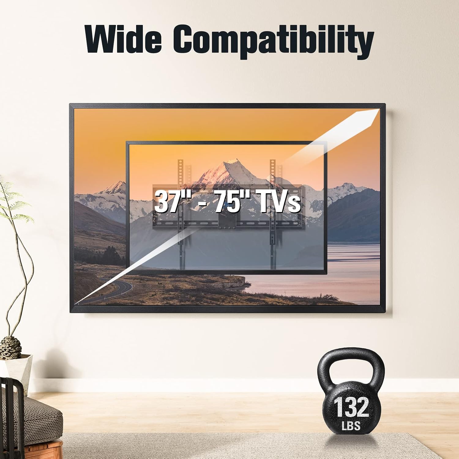Detalle 2 de Mounting Dream MD2268-LK Tilting TV Wall Mount, Low Profile, 8° Tilt