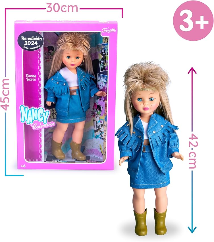 Thumbnail 6 de Famosa Nancy Colección Jean's Muñeca Rubia 1989 🎎