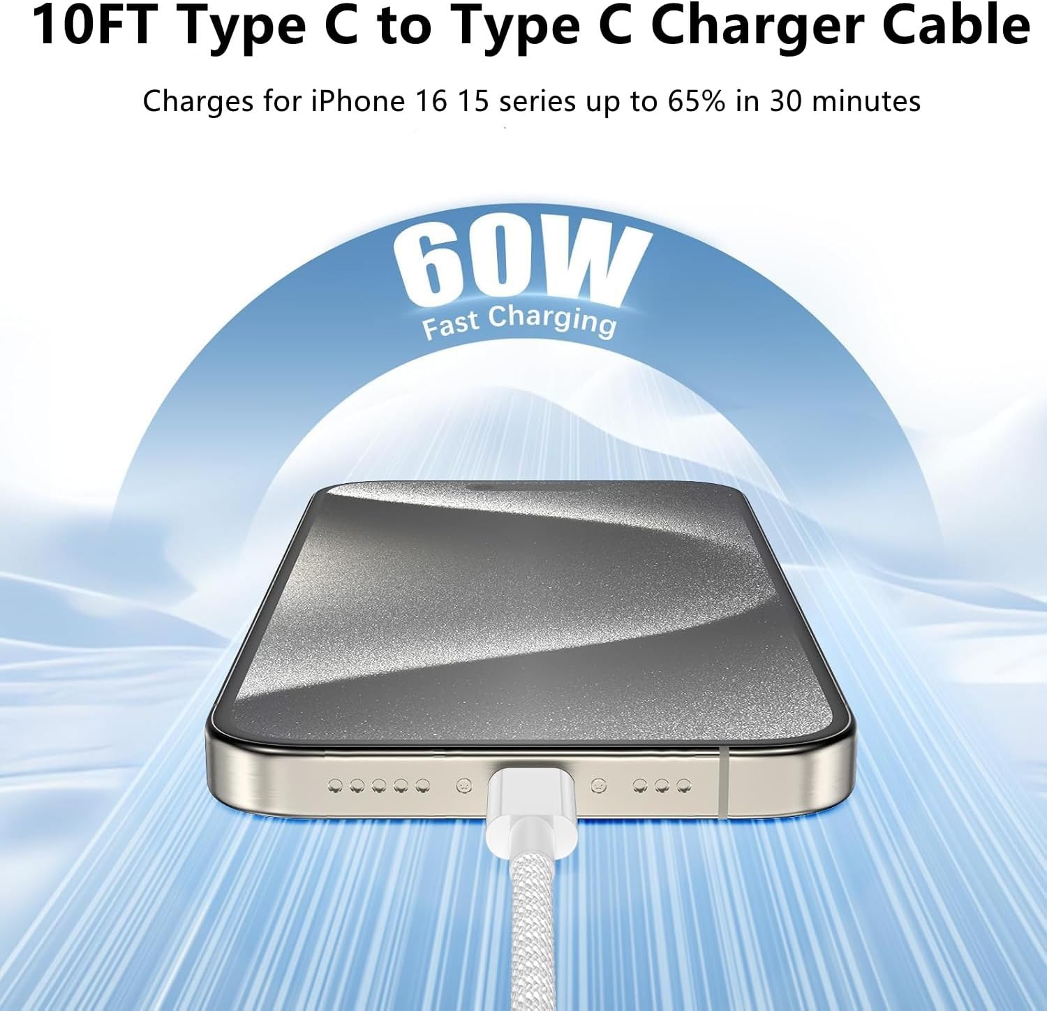 Thumbnail 2 de USB C to C Charger Cable 10ft