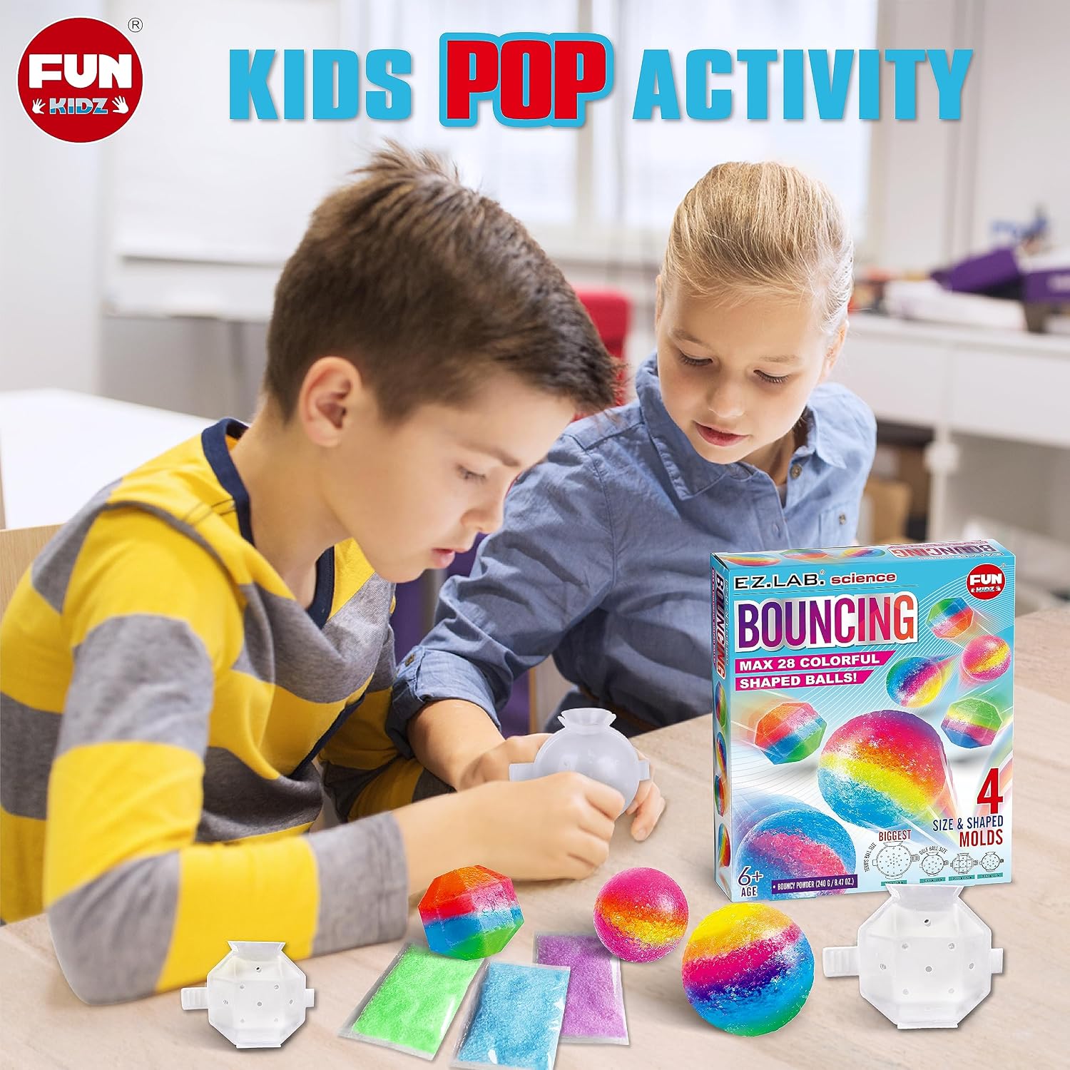 Thumbnail 5 de FunKidz Big Bouncy Ball Kit for Kids DIY Kit 🎈