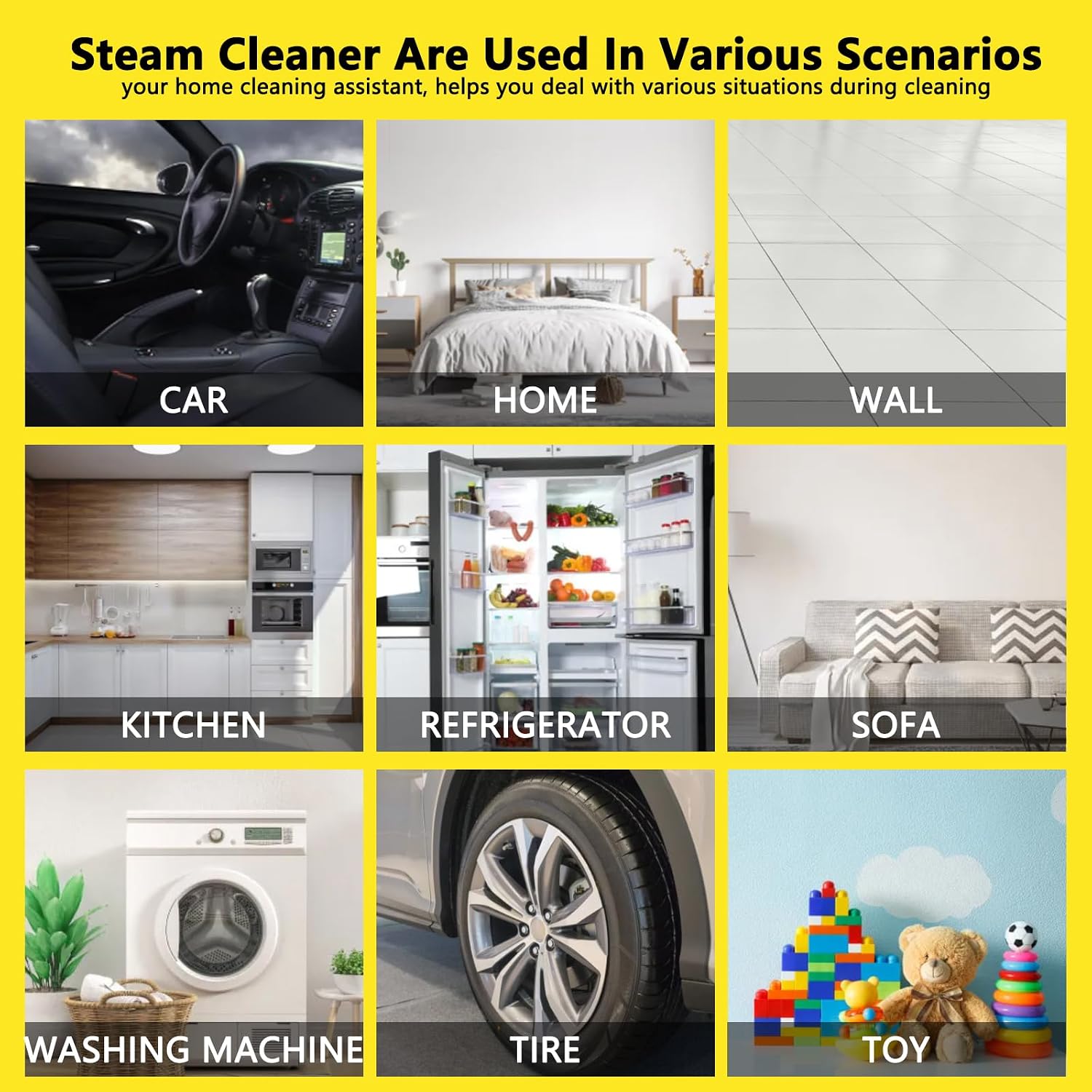Thumbnail 6 de 2026 New 3 Level Adjustable Pressurized Handheld Steam Cleaner for Home