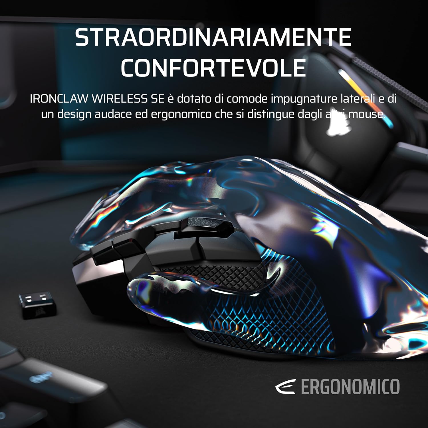 Thumbnail 2 de Corsair IRONCLAW WIRELESS SE Mouse Da Gioco