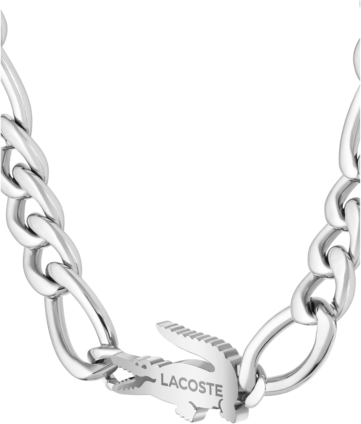 Thumbnail 2 de Collier Lacoste Crocodile en acier inoxydable pour homme et femme avec pendentif crocodile (version or ou argent)