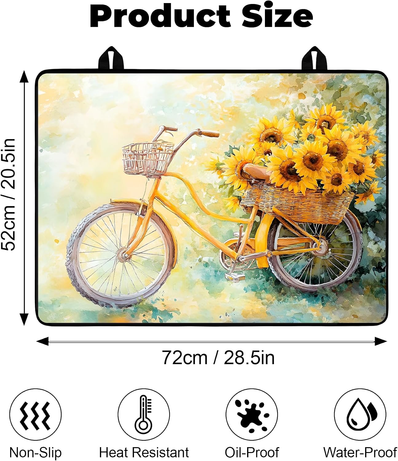 Thumbnail 1 de BSFHH AAA01 Silicone Stove Top Cover, Non-Slip, 28.5" x 20.5