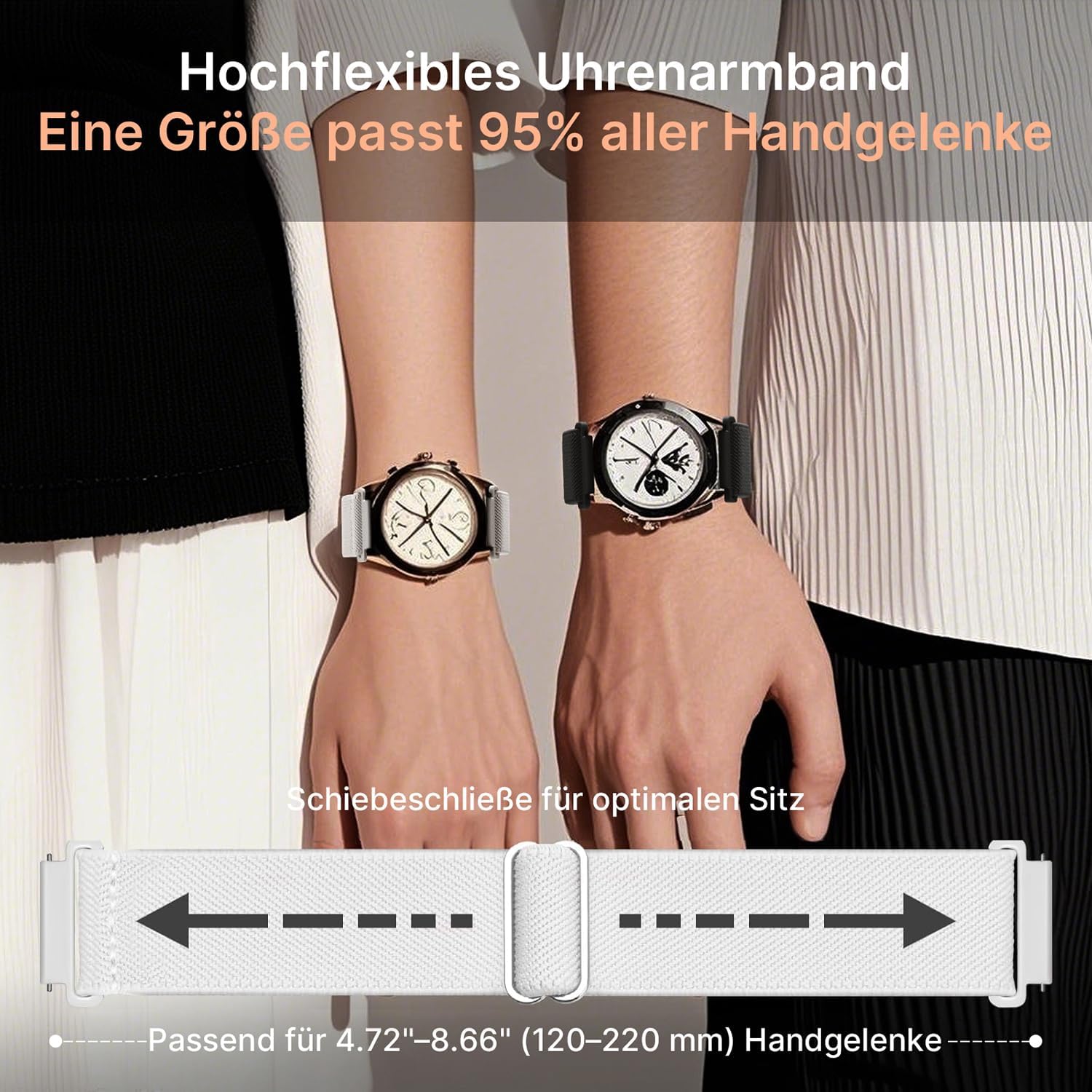Thumbnail 4 de Fullmosa Nylonarmband 22 mm kompatibel mit Garmin