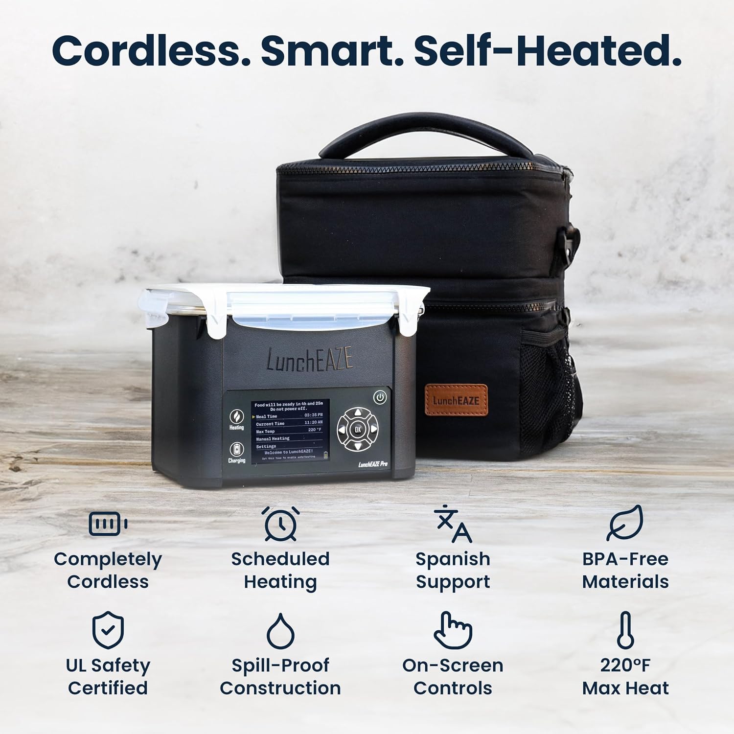 Detalle 2 de LunchEAZE Pro Cordless Heated Lunchbox 4-Cup 🍱