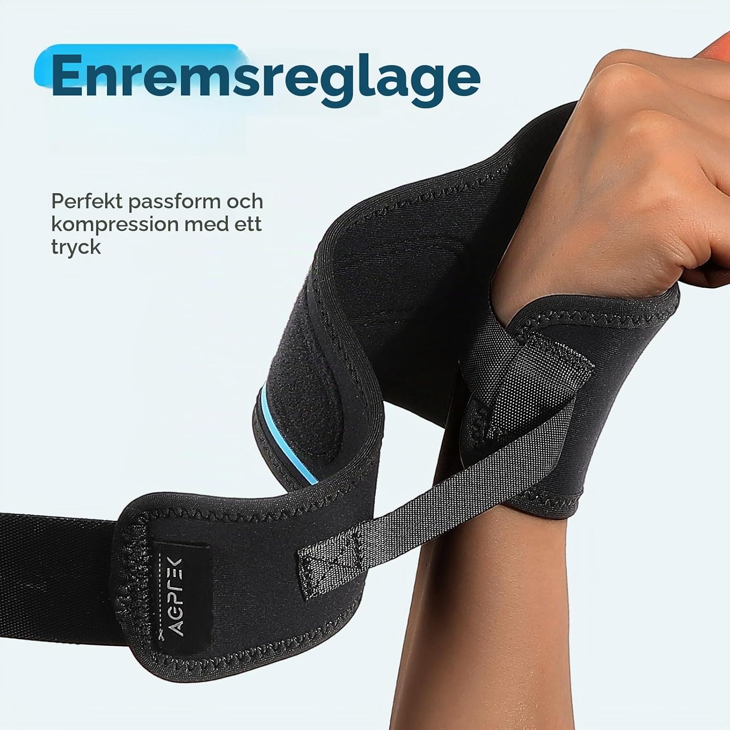 Detalle 2 de AGPTEK handledsstöd med justerbar kompression och ventilerande material, 2-pack
