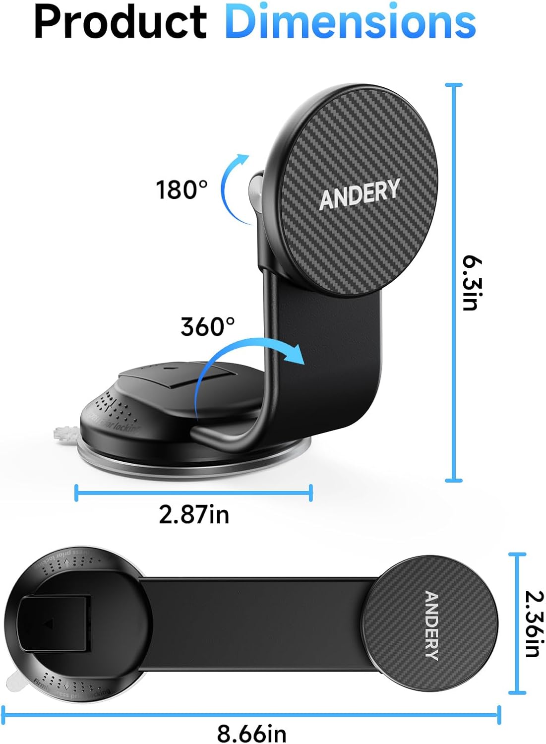 Thumbnail 6 de MagSafe Car Phone Holder 360° Adjustable