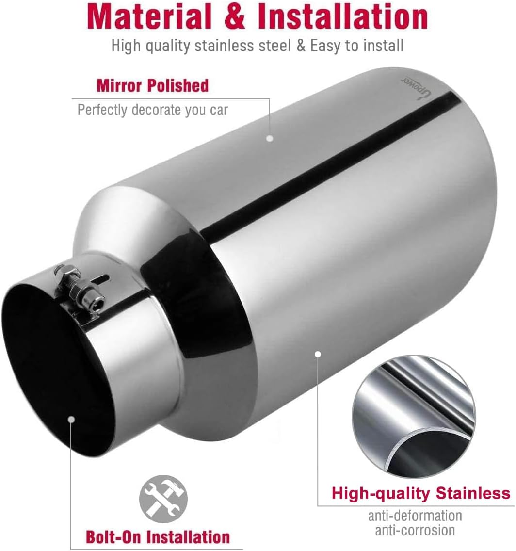 Thumbnail 5 de Upower 5in to 8in Exhaust Tip 15in