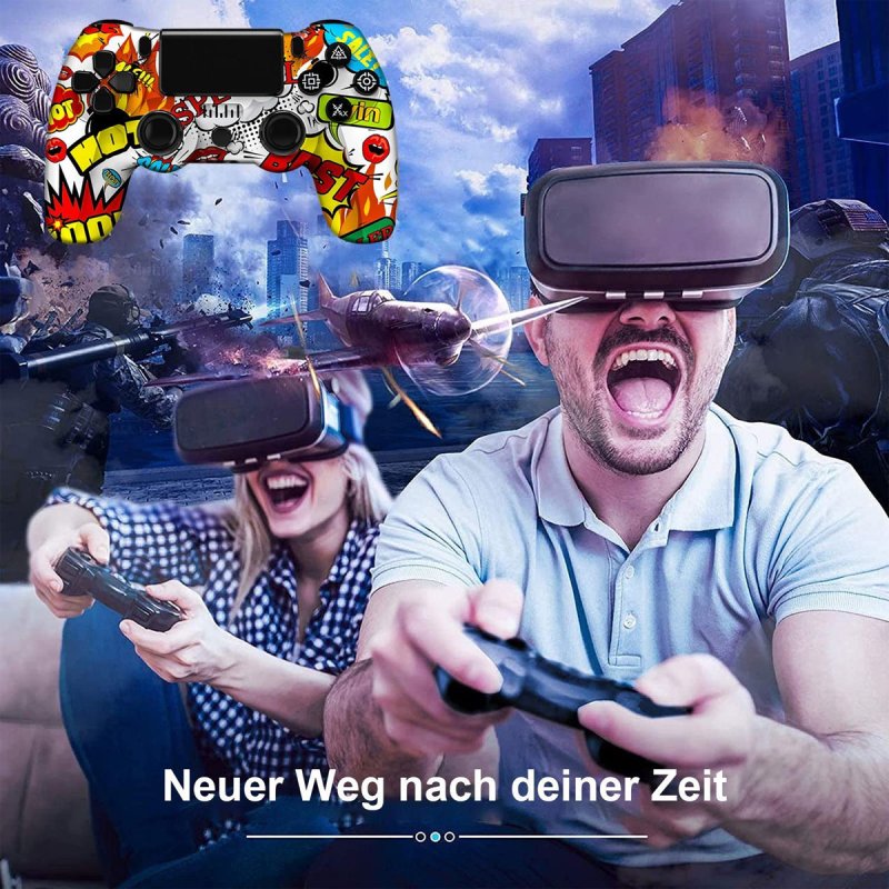 Detalle 2 de Kinsi P4YXSB Gamepad para PS4 | Mando inalámbrico con vibración y 600 mAh