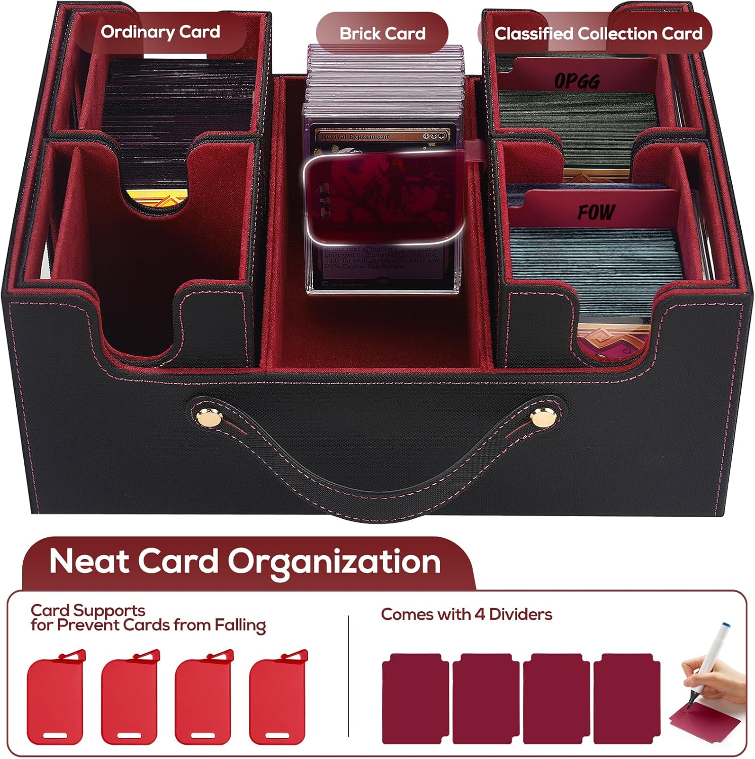 Detalle 2 de STTRBOX Trading Card Storage Box 600+ ๐