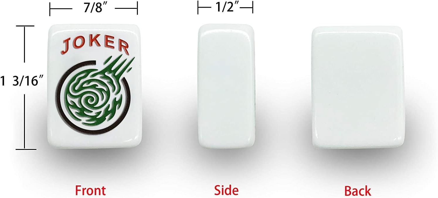 Thumbnail 2 de Mose Cafolo American Mahjong Set (Blue Paisley Carrying Bag) with 166 Premium White Tiles
