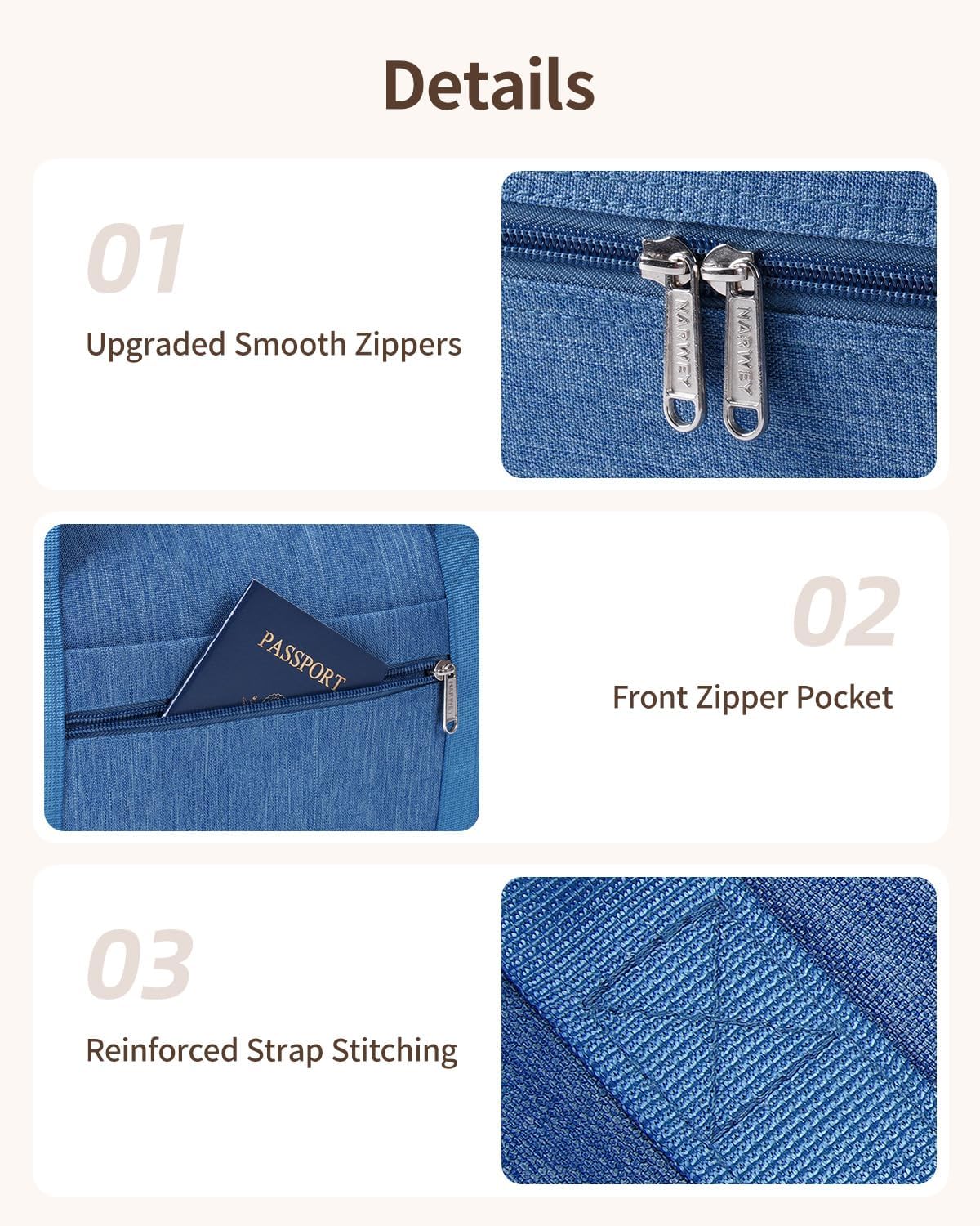 Thumbnail 3 de Narwey Ryanair cabin bag 20L underseat 40x30x20