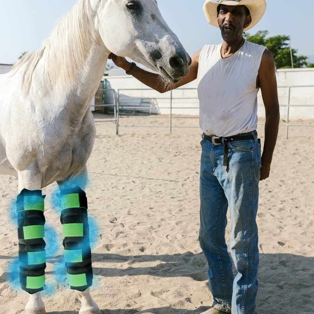 Detalle 2 de WORLD-BIO Horse Ice Boots 2-Pack Gel Wraps