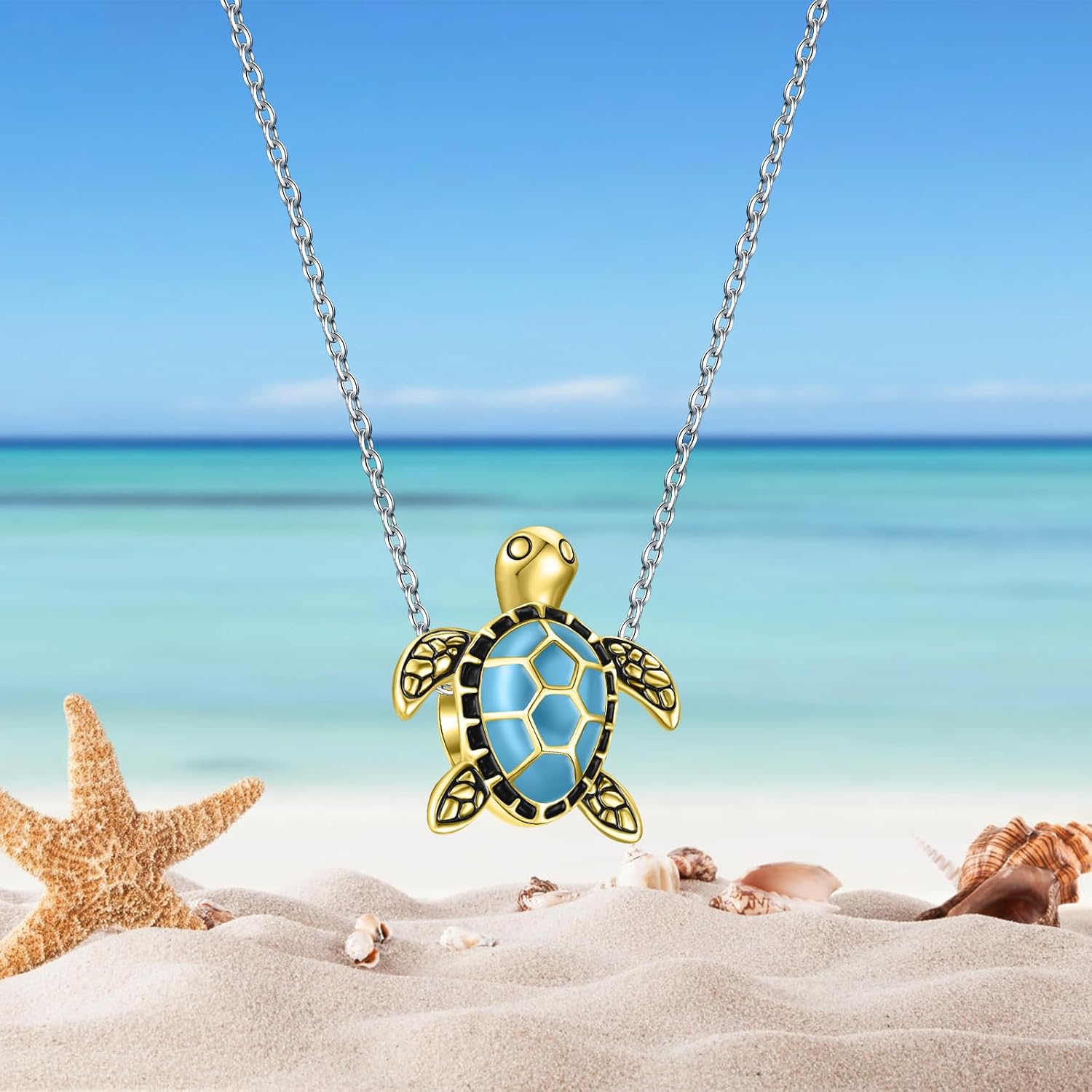 Thumbnail 2 de SEVENWELL Schildkröte Muschel Ozean Charm aus vergoldetem 925 Sterling-Silber (nickelfrei) für Pandora