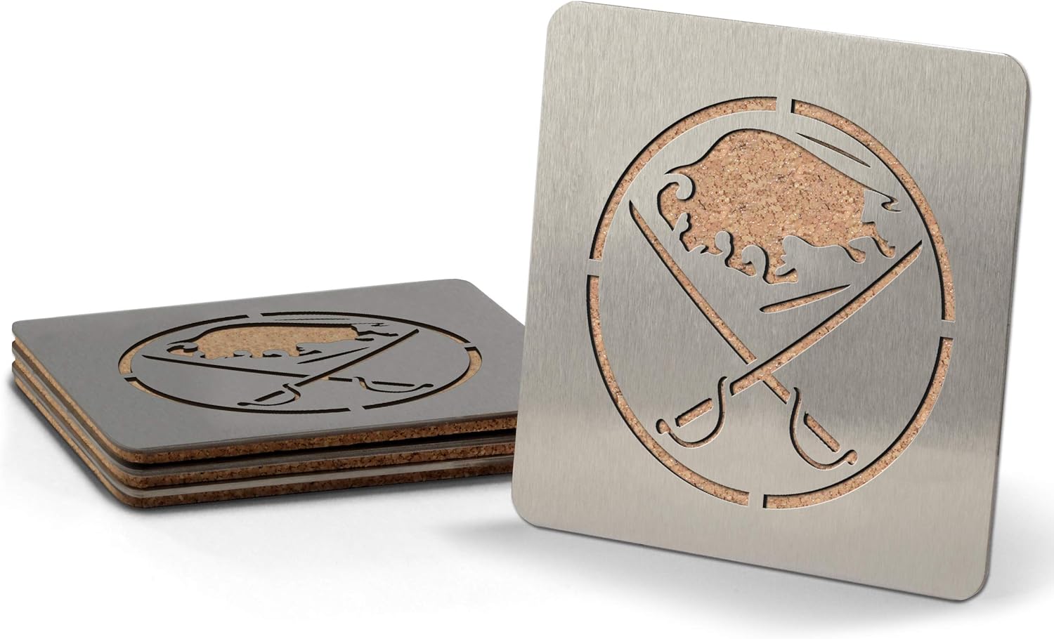 Thumbnail 5 de YouTheFan NHL Boasters Stainless Steel Drink Coasters (Set of 4)