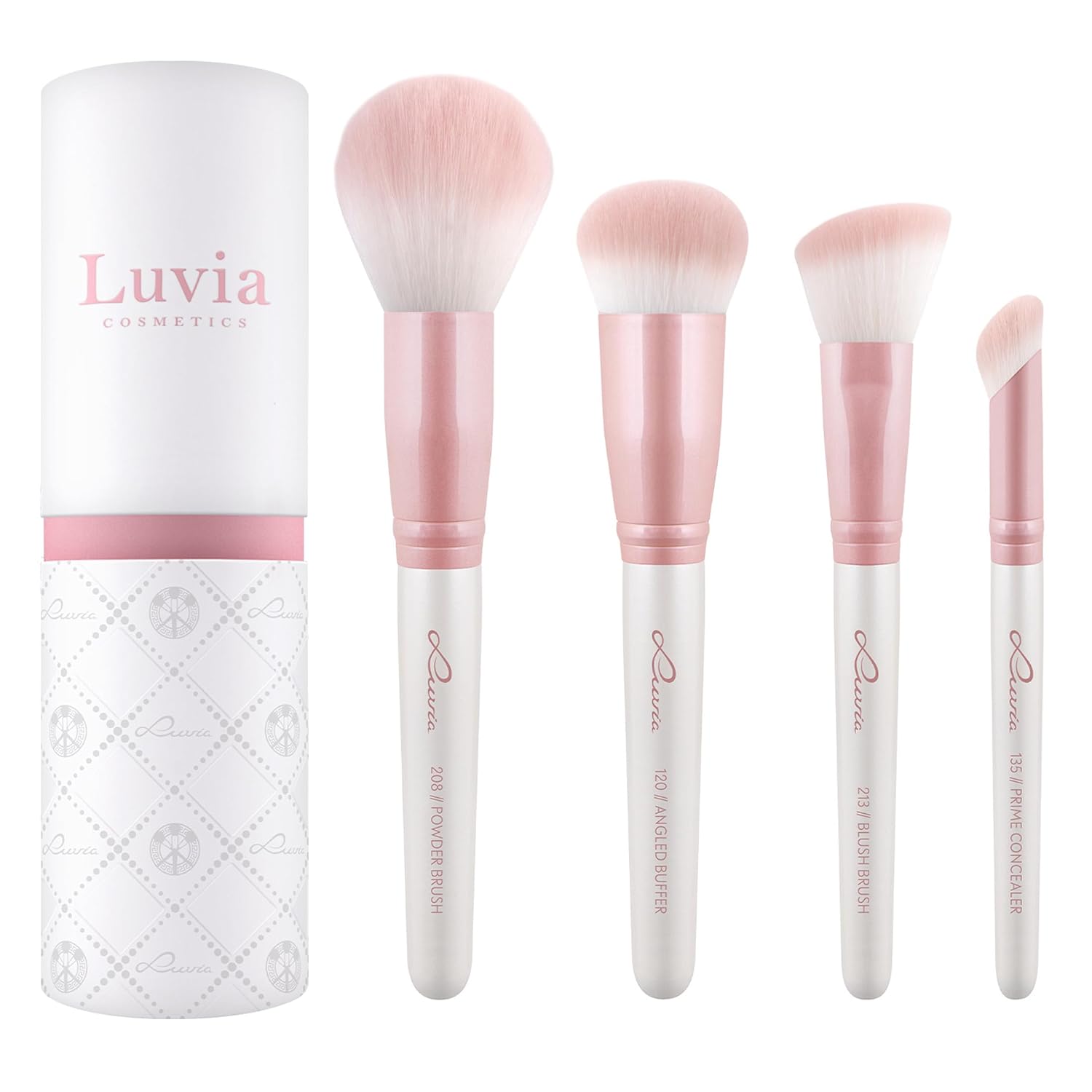 Detalle de Make-Up Pinselset Luvia – Flawless Face Brush Set (4 vegane Kosmetikpinsel)