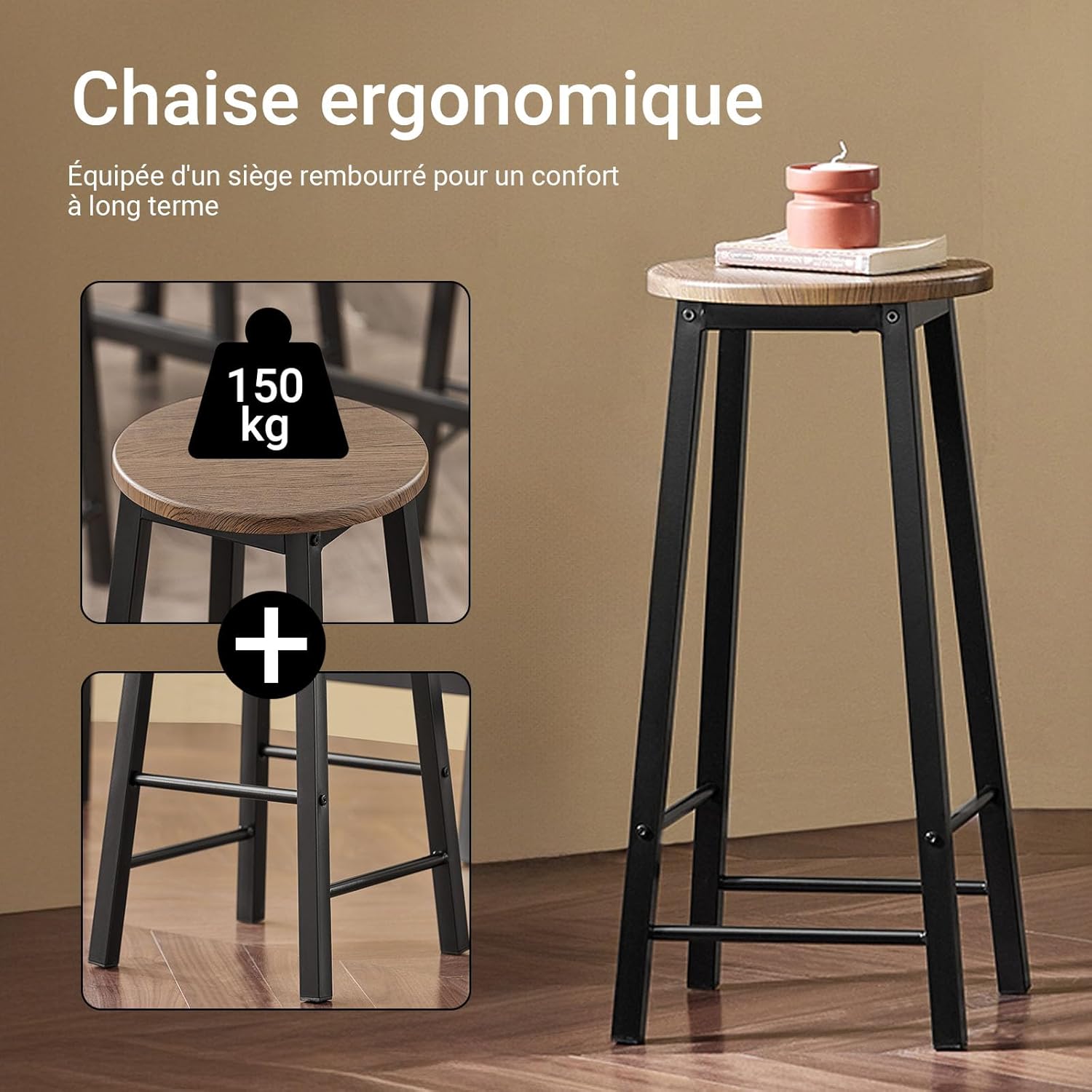 Thumbnail 4 de SoBuy OGT22-SCH table haute 120 cm