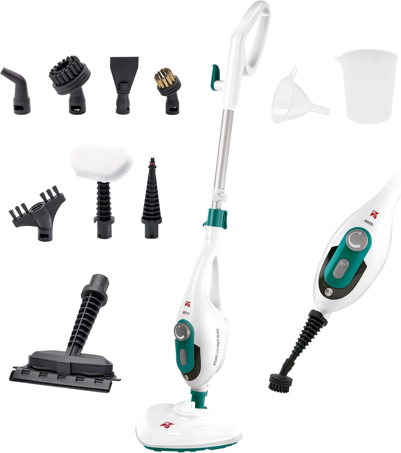 Di4 Steamclean Multi10 Max scopa a vapore multifunzione 10 in 1, 1500 W
