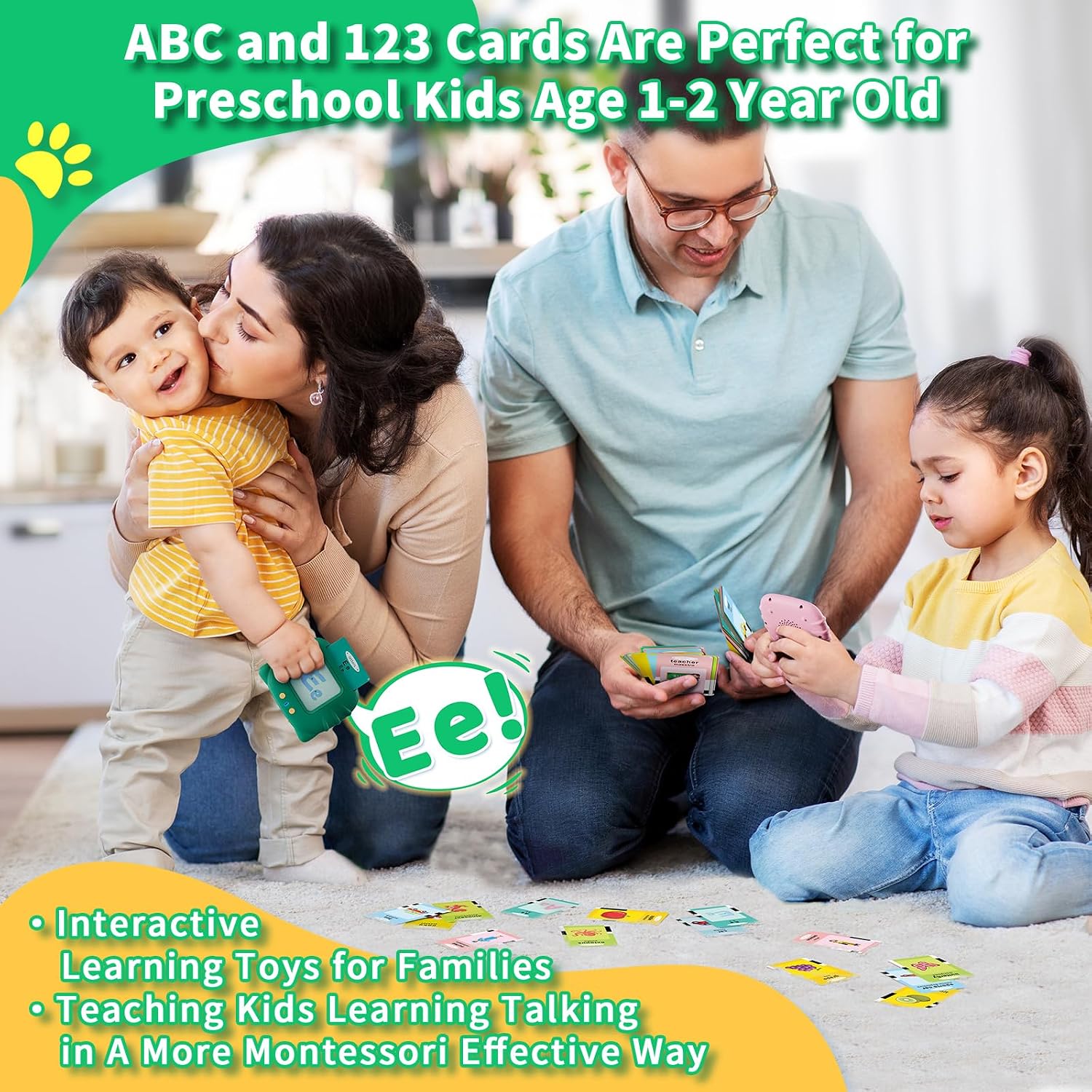 Detalle de Aullsaty Bilingual Toddler Talking Flash Cards: 250 Sight Words for Early Learning