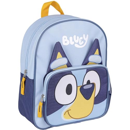 Detalle de Mochila Bluey Infantil de CERDÁ Life's Little Moments – Azul, 15,5x30x10 cm