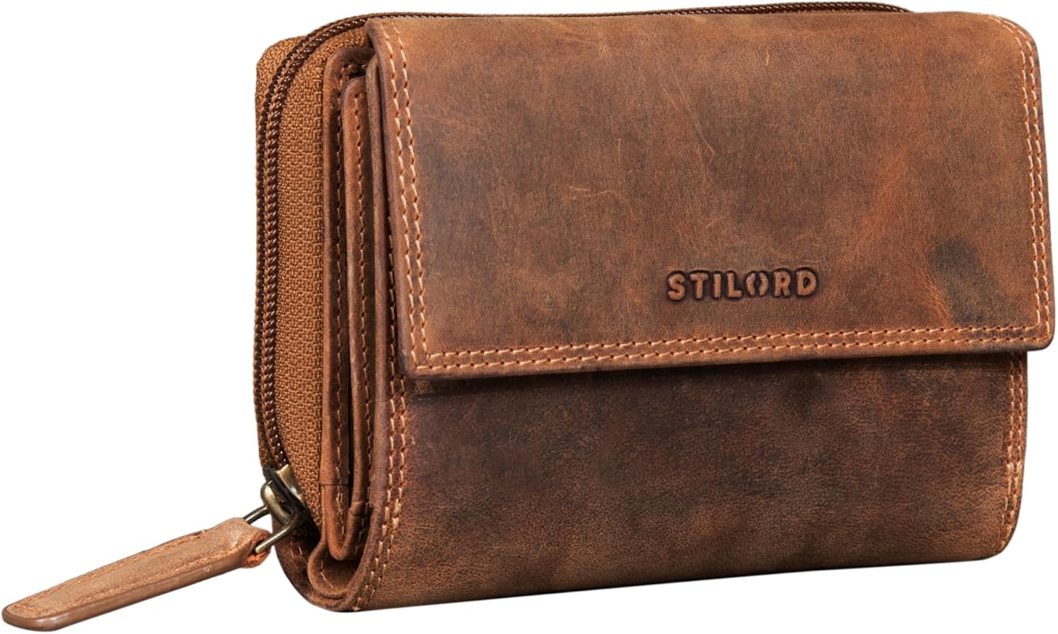 Detalle de STILORD Thea Geldbörse RFID Leder 14 x 10 x 4 cm