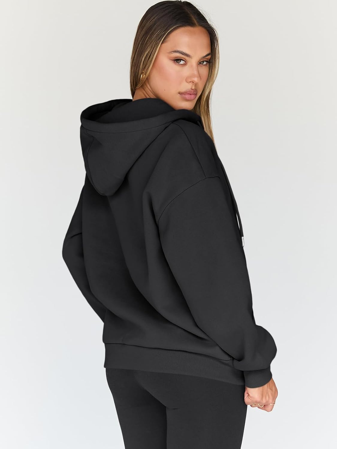 Detalle 2 de Trendy Queen Womens Zip Up Hoodies 2026 Oversized sweatshirt