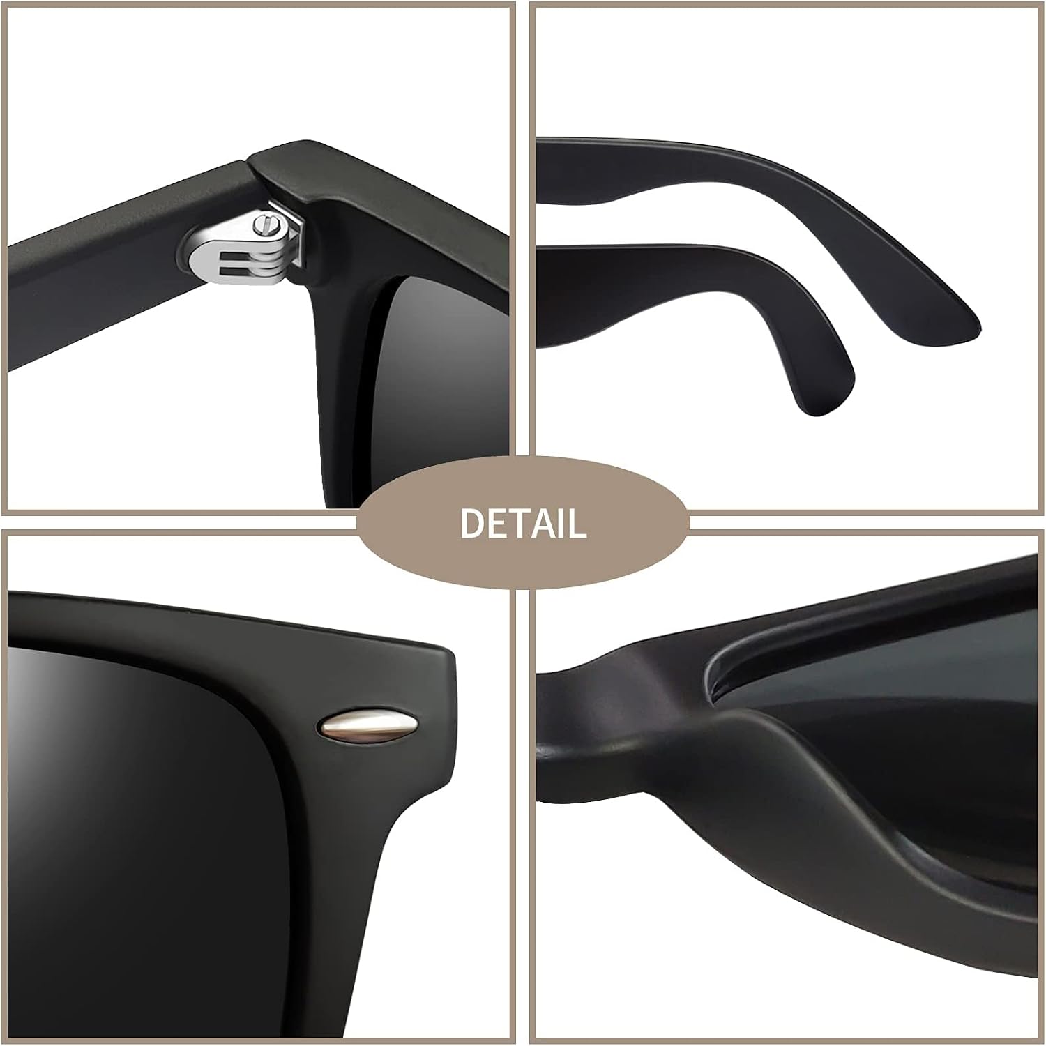 Detalle de Joopin Gafas de Sol Polarizadas UV400 espejo rosa