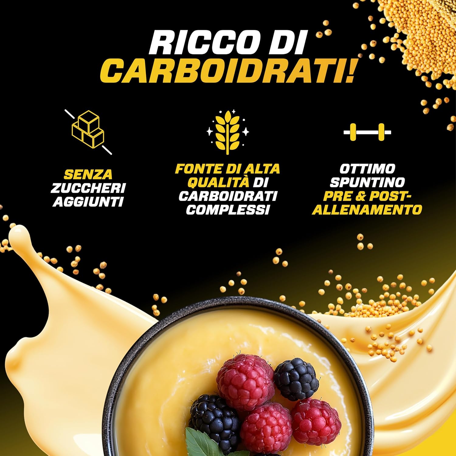 Thumbnail 1 de Budino di Mais neutro 3kg di GEN GERMAN ELITE NUTRITION — Pudding di mais vegano, a base di carboidrati complessi