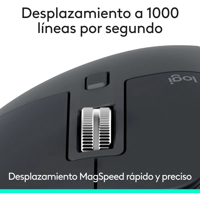 Thumbnail 1 de Logitech MX Master 3S Inalámbrico Bluetooth 8000 DPI, Grafito, Silencioso y Ergonómico