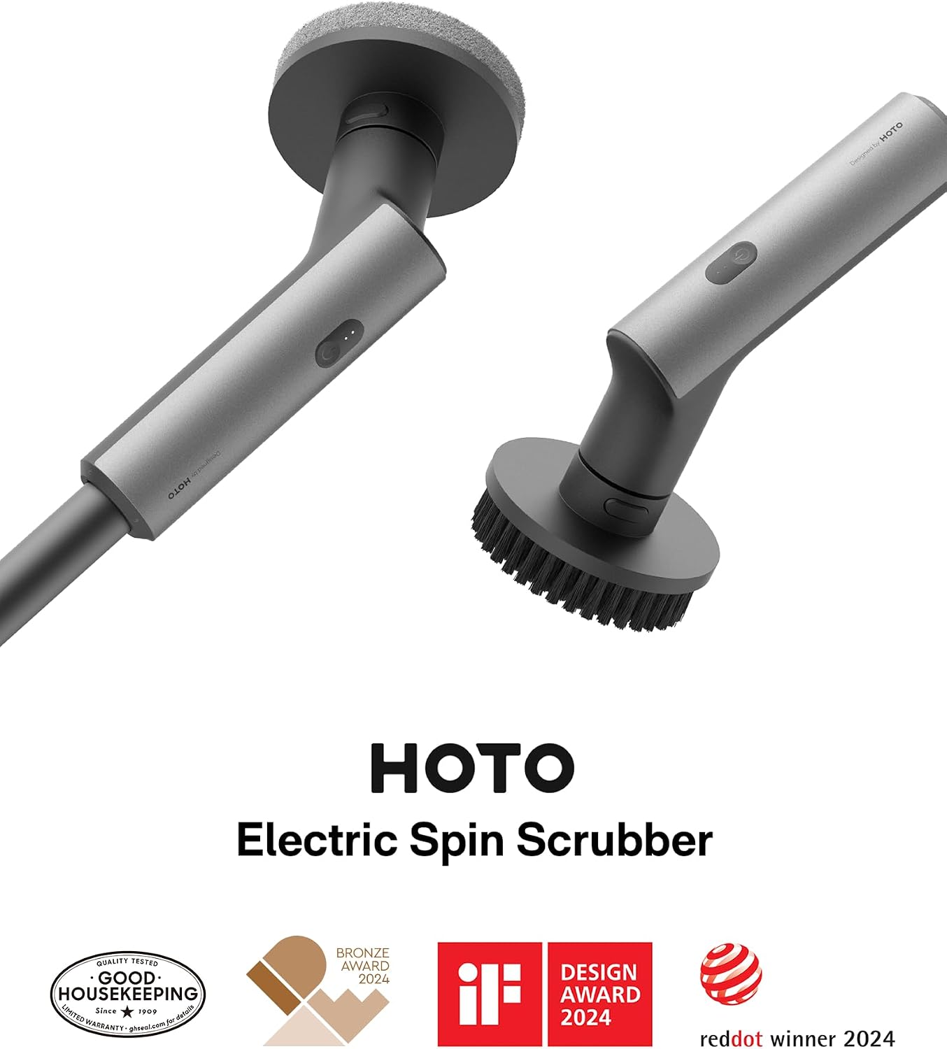 Detalle 2 de HOTO Cordless Electric Spin Scrubber 22 in-lb 🧽
