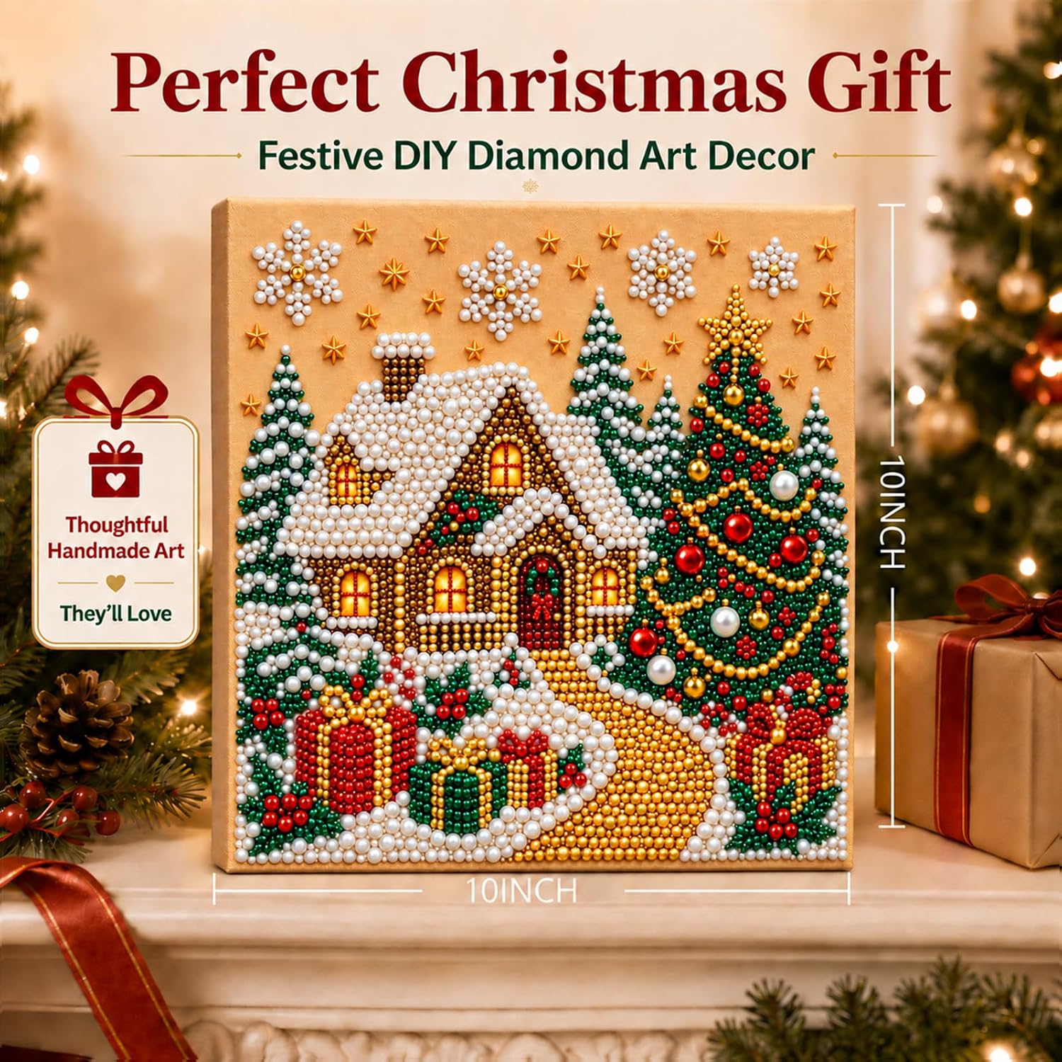 Detalle 2 de Diamond and Pearl Art Kit, 10 x 10 in