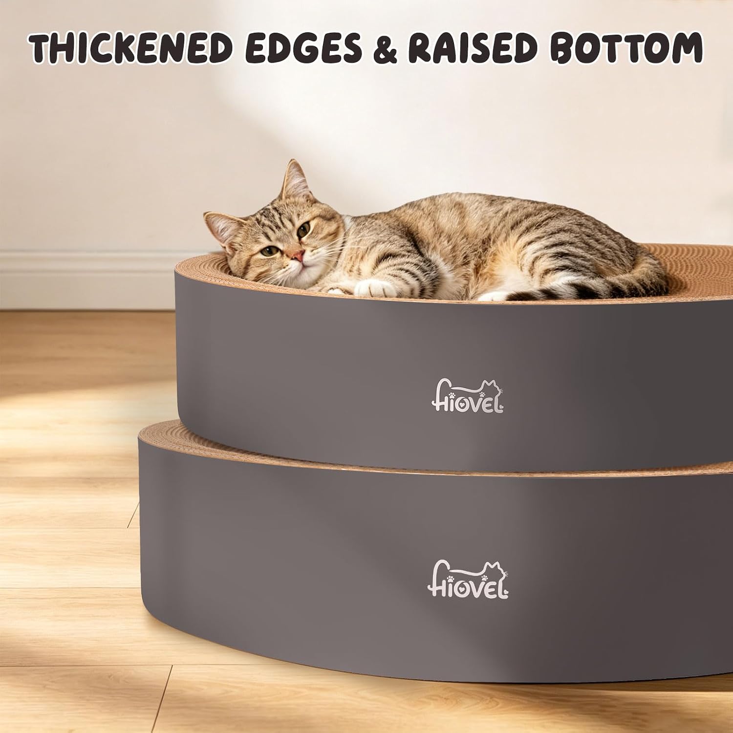 Detalle 2 de HIOVEL cat scratching board 41cm 2-in-1