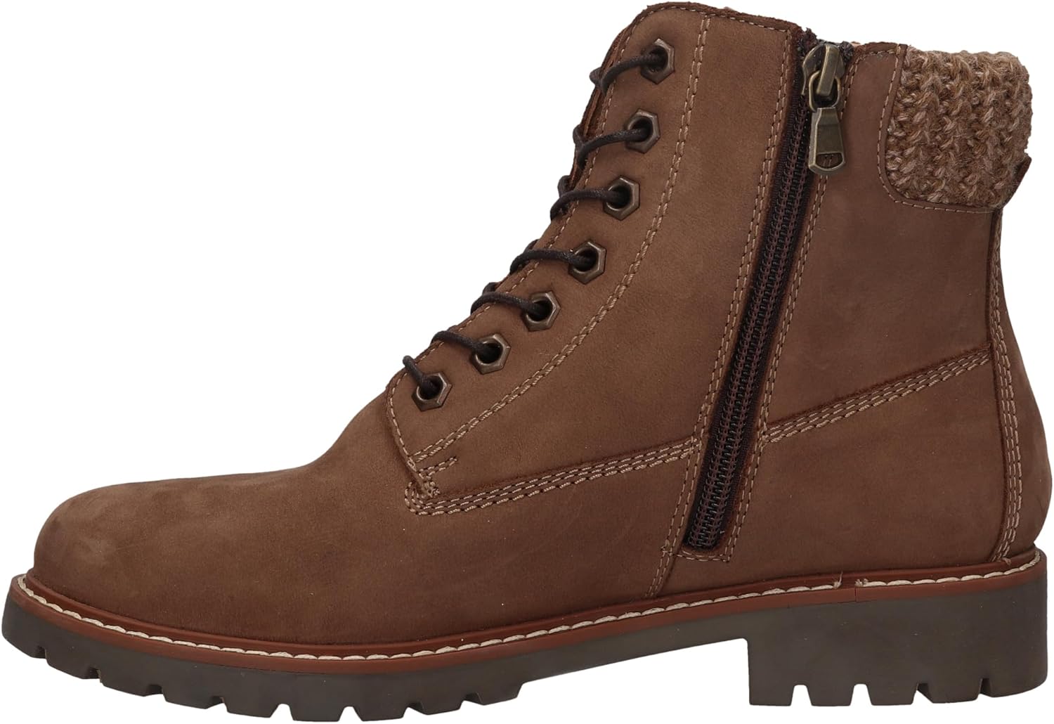 Detalle 2 de camel active Damen Hoher Schnürboot aus Nubukleder