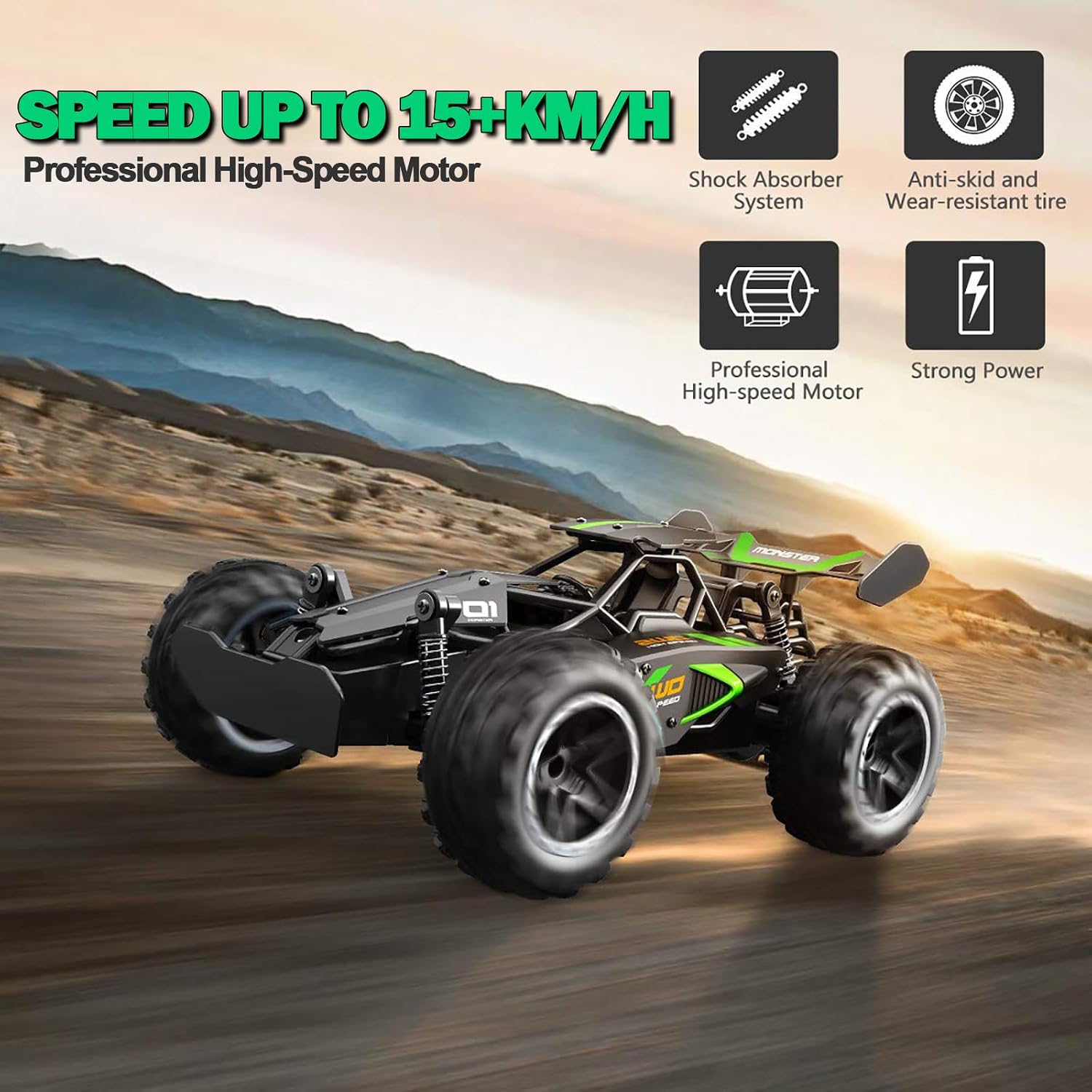 Thumbnail 6 de SZJJX 2.4GHz High-Speed RC Car 15 km/h
