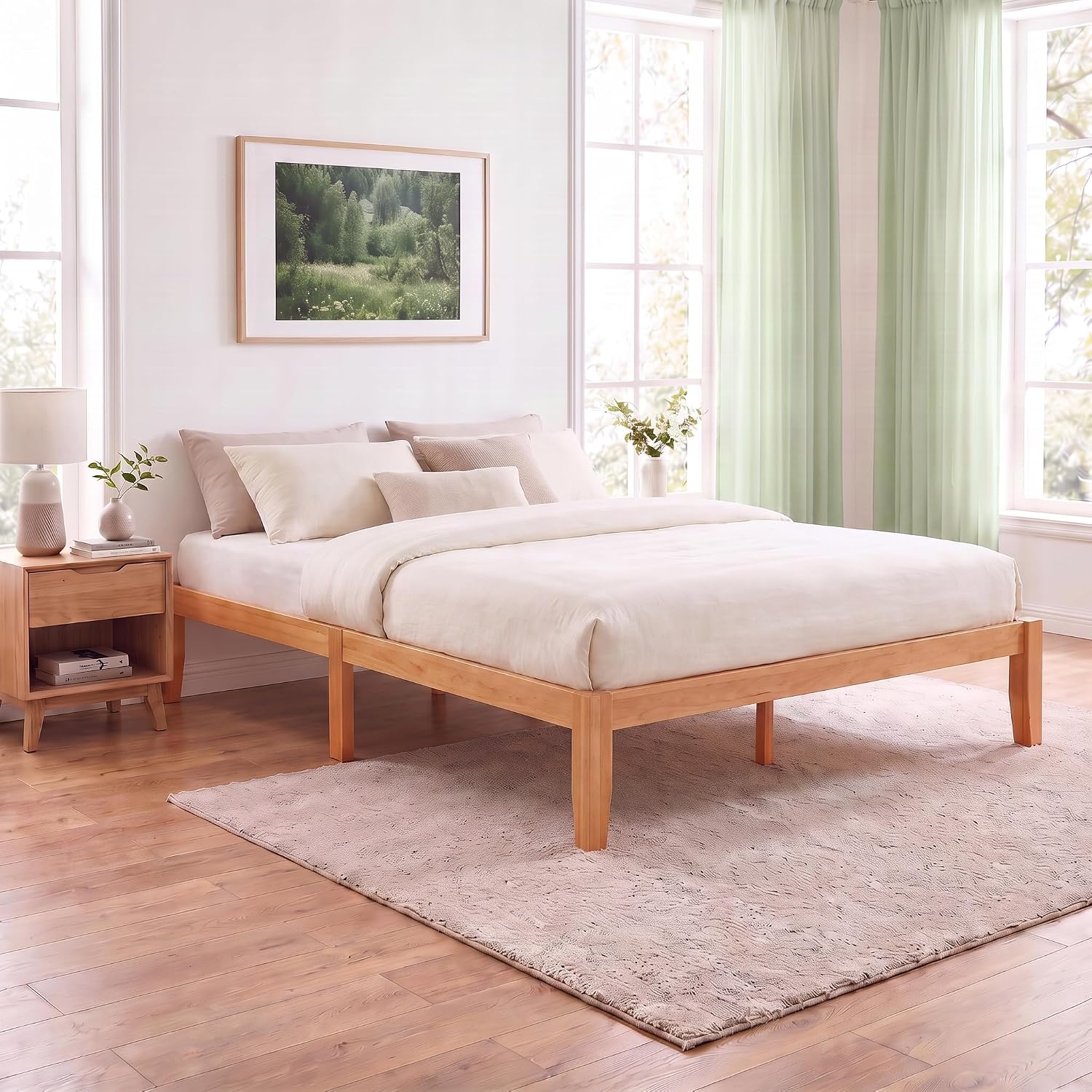 Detalle de DUMOS Full Size Bed Frame, 12-inch