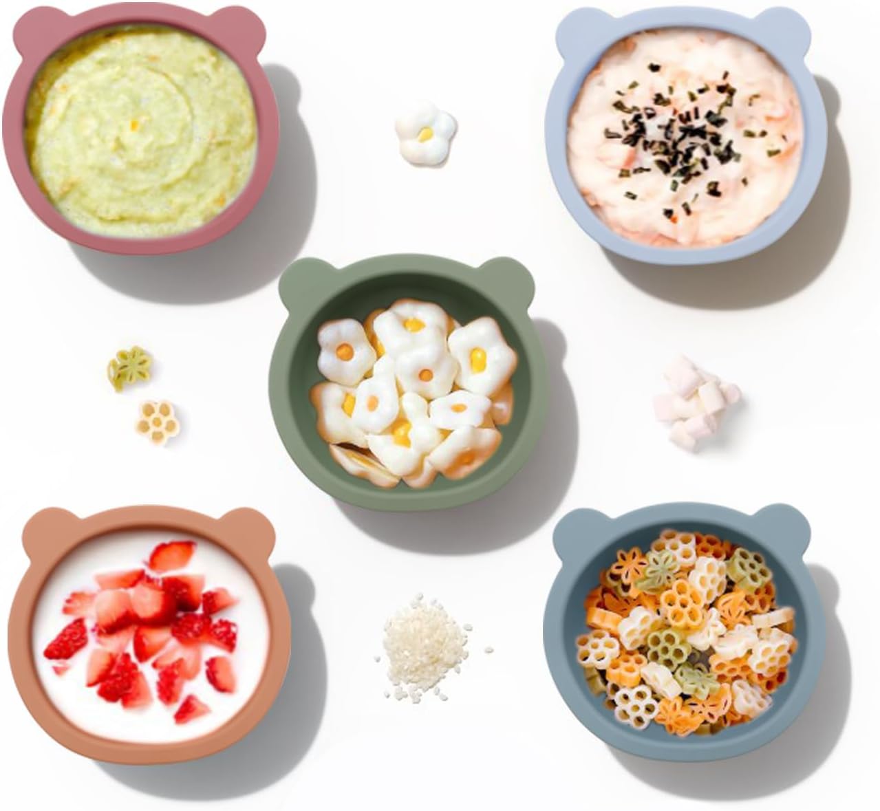 Thumbnail 6 de Melabama Silicone Baby Feeding Set – 10 Piece Weaning Kit (Daisy Drop)