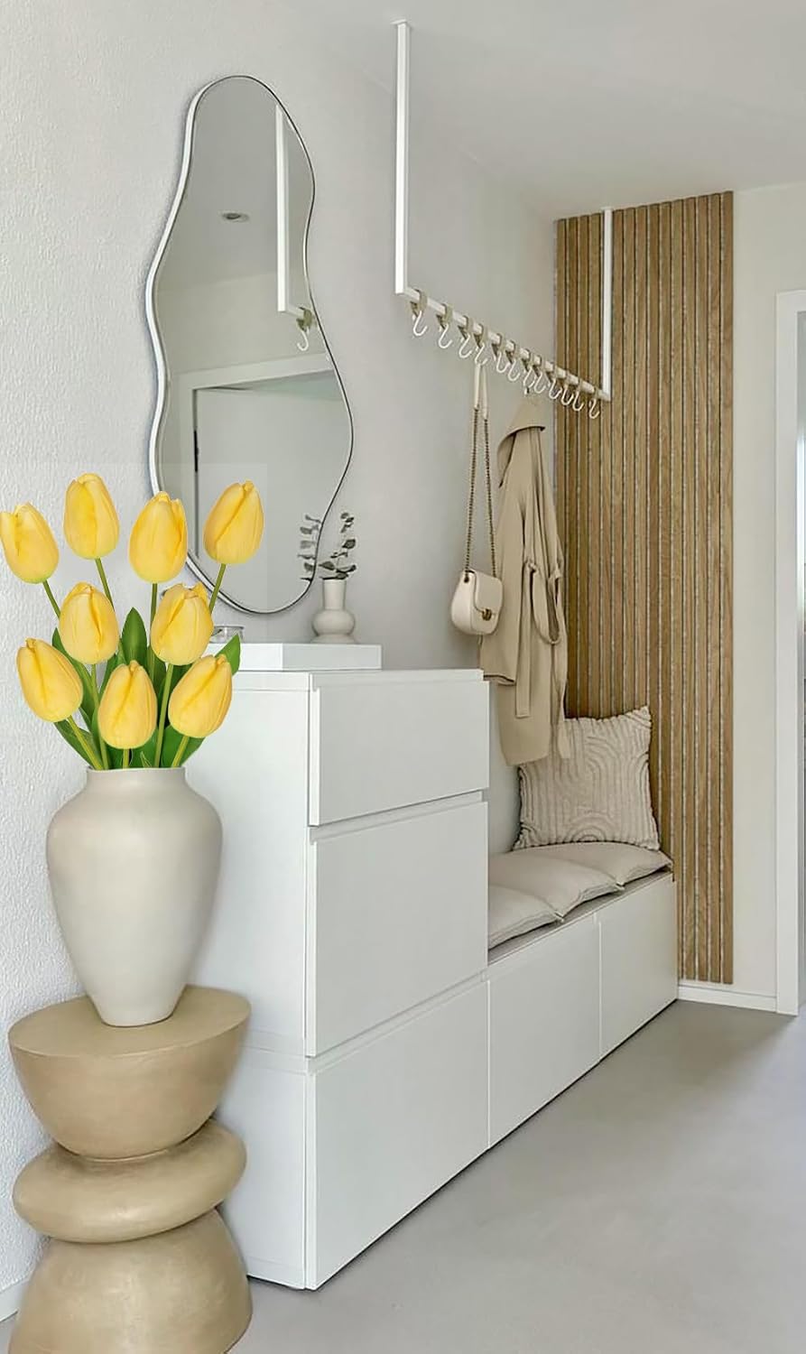 Detalle 2 de Briful 60 cm Tulpen Kunstblumen Set
